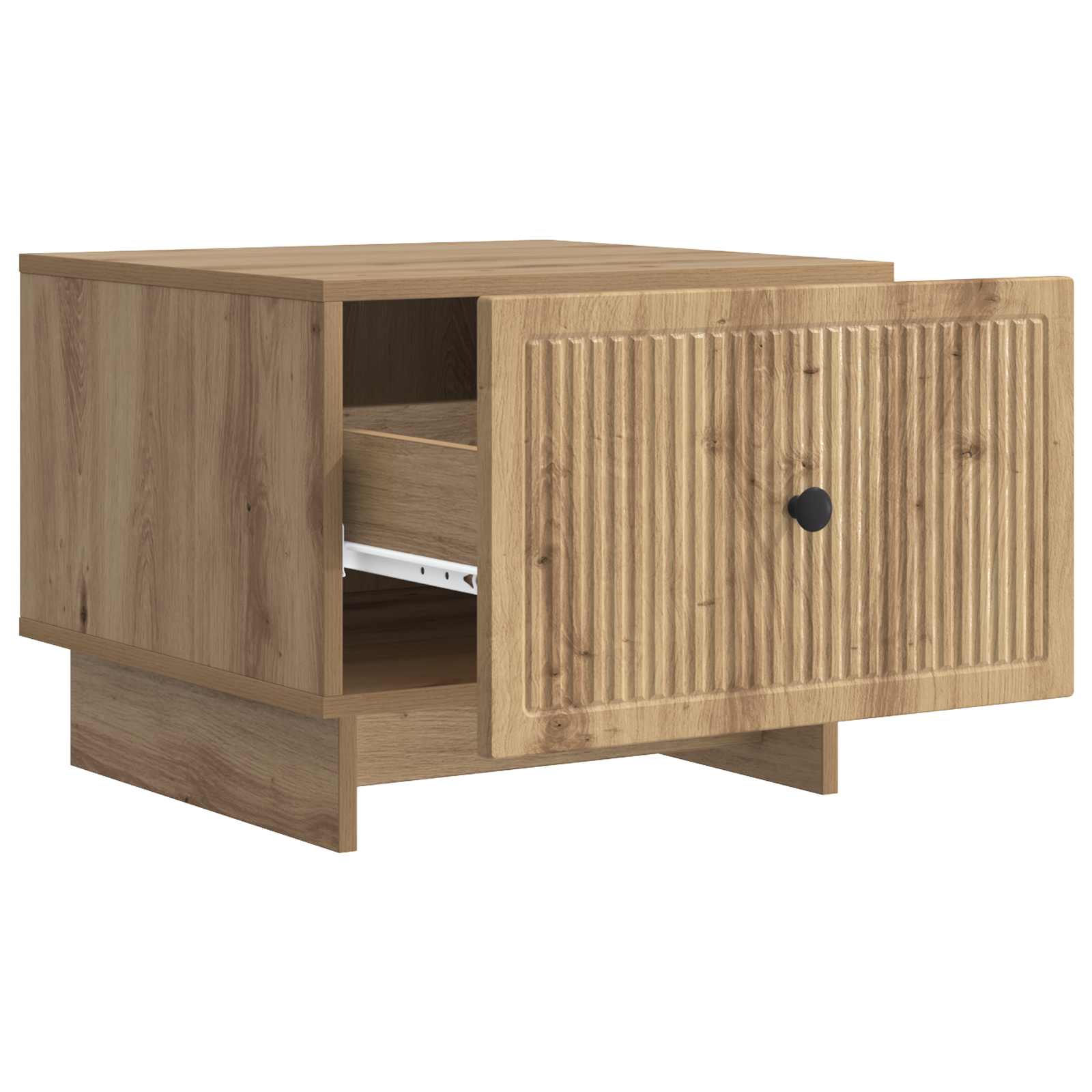 Table basse Chêne artisanal 49 x 50 x 40 cm Bois d'ingénierie - XIOS