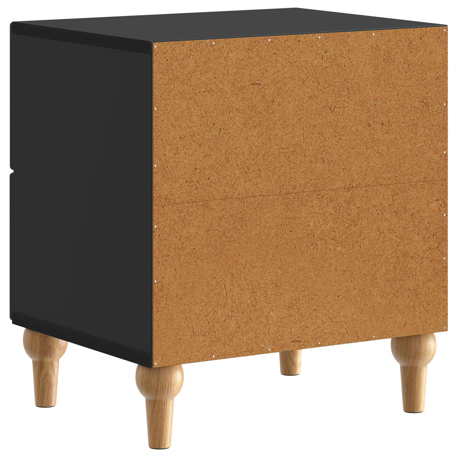 Cabinet de chevet avec tiroir 2 pcs Noir 43 x 34,5 x 48 cm - XIOS