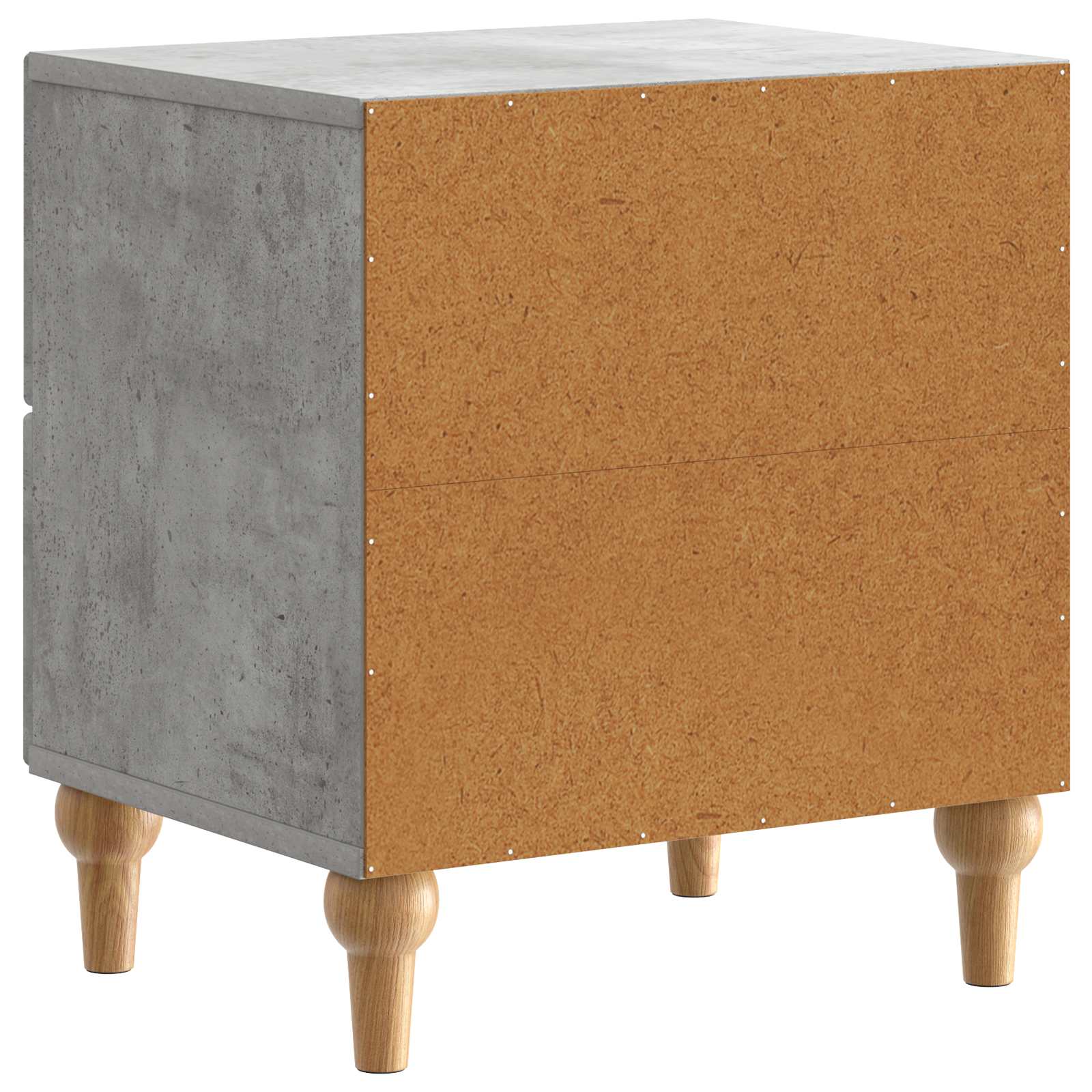 Cabinet de chevet 2 pcs Gris béton 43 x 34,5 x 48 cm - XIOS