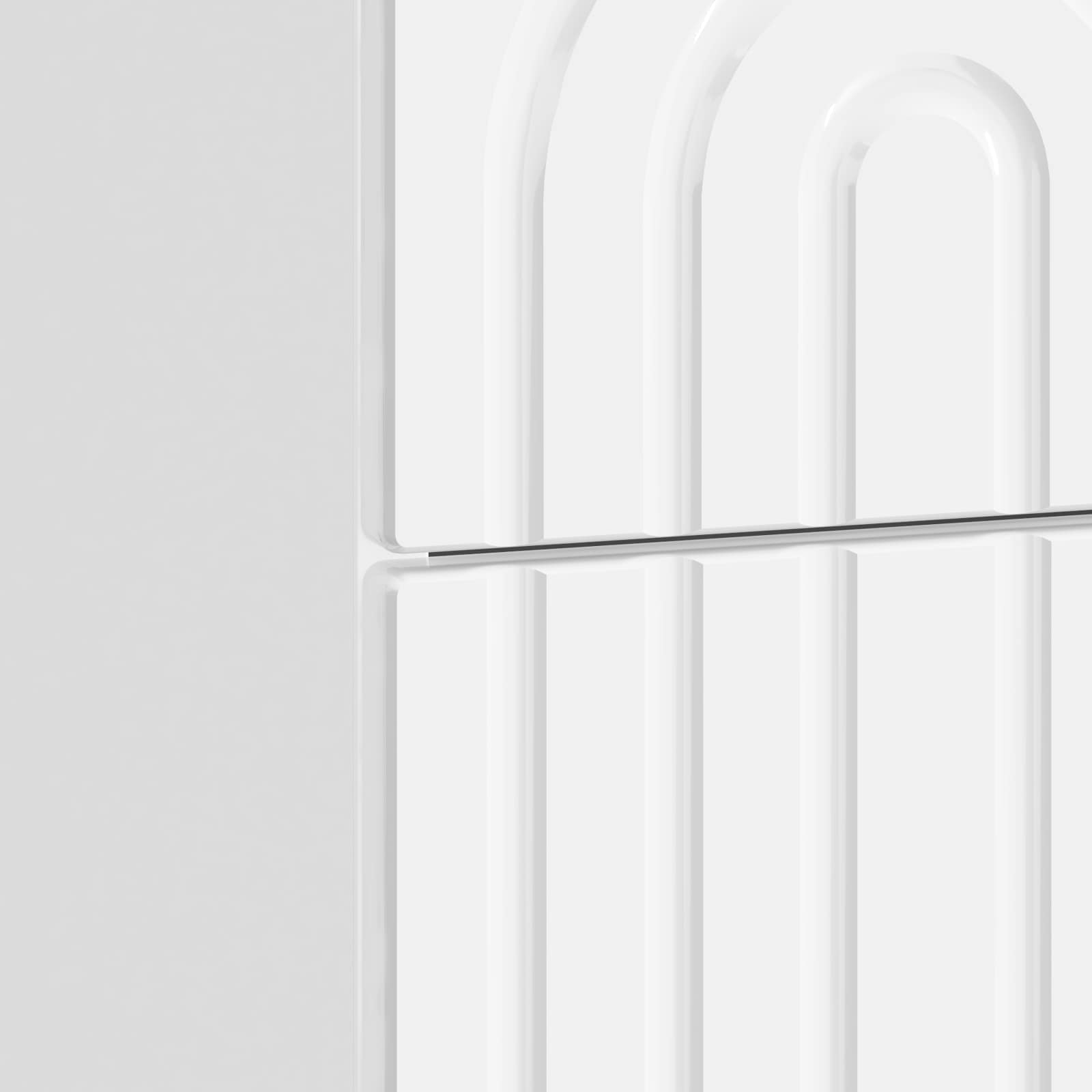 Cabinet de chevet avec tiroir Blanc brillant 43 x 34,5 x 48 cm - XIOS