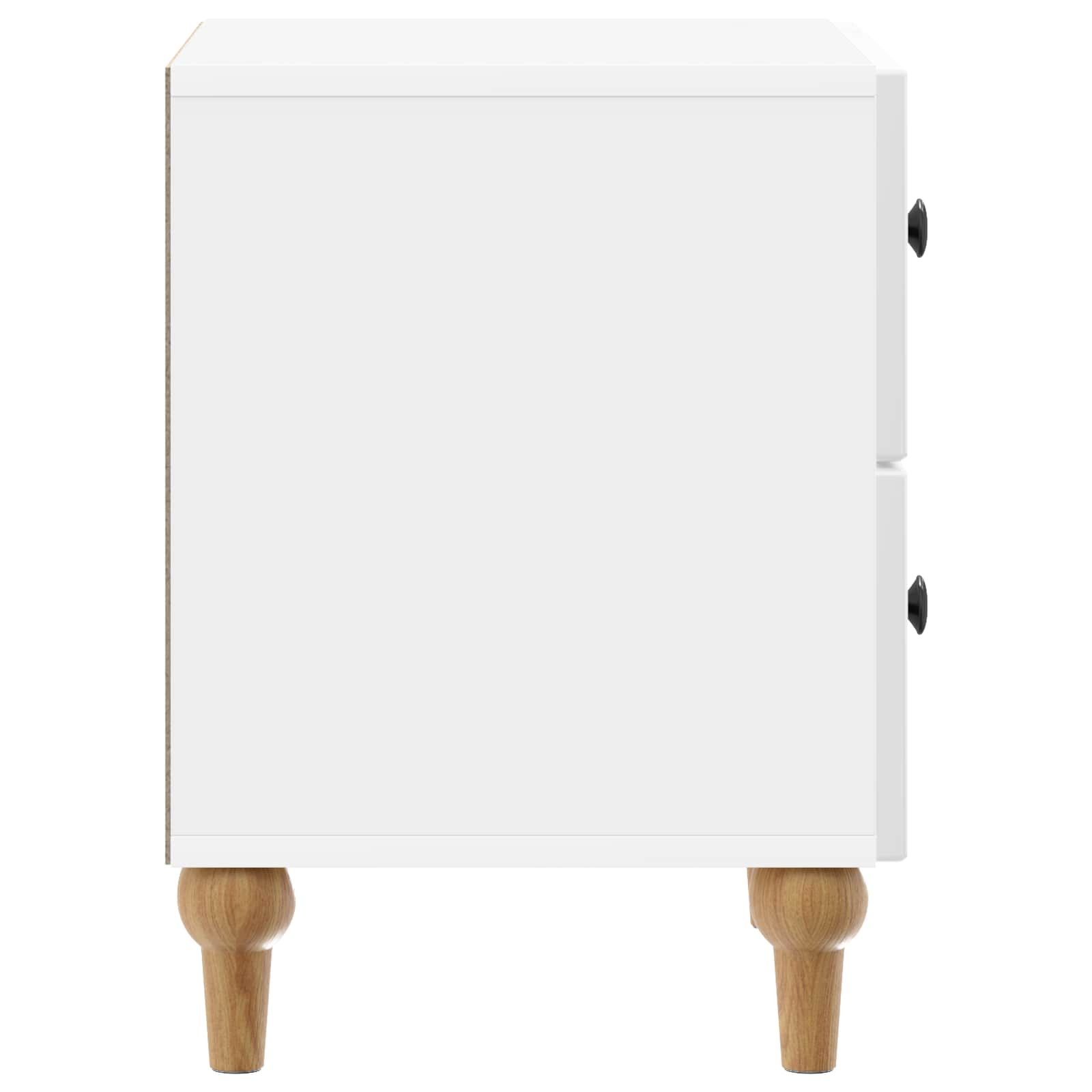 Cabinet de chevet 2 pcs Blanc brillant 43 x 34,5 x 48 cm - XIOS