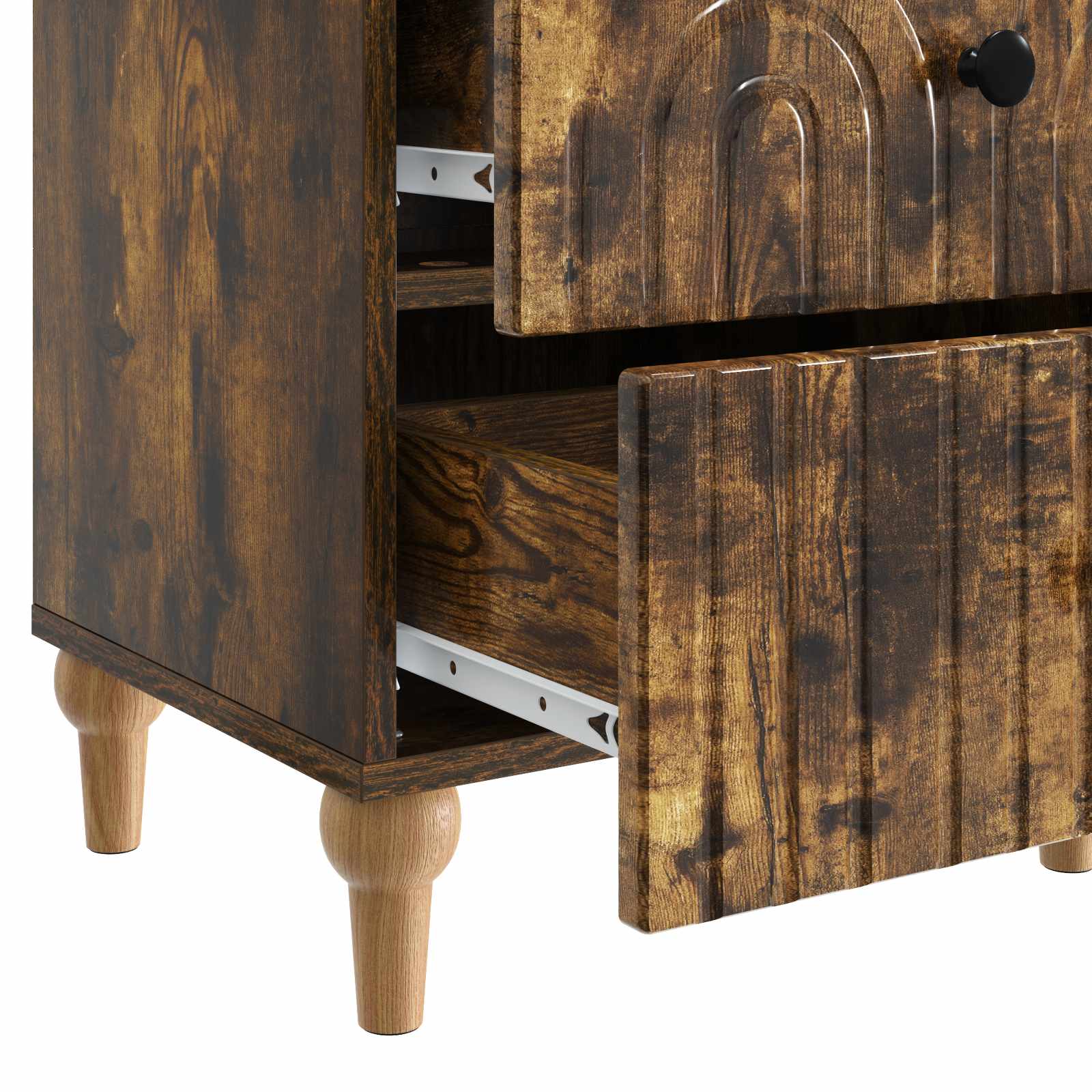 Cabinet de chevet 2 pcs Chêne fumé 43 x 34,5 x 48 cm - XIOS