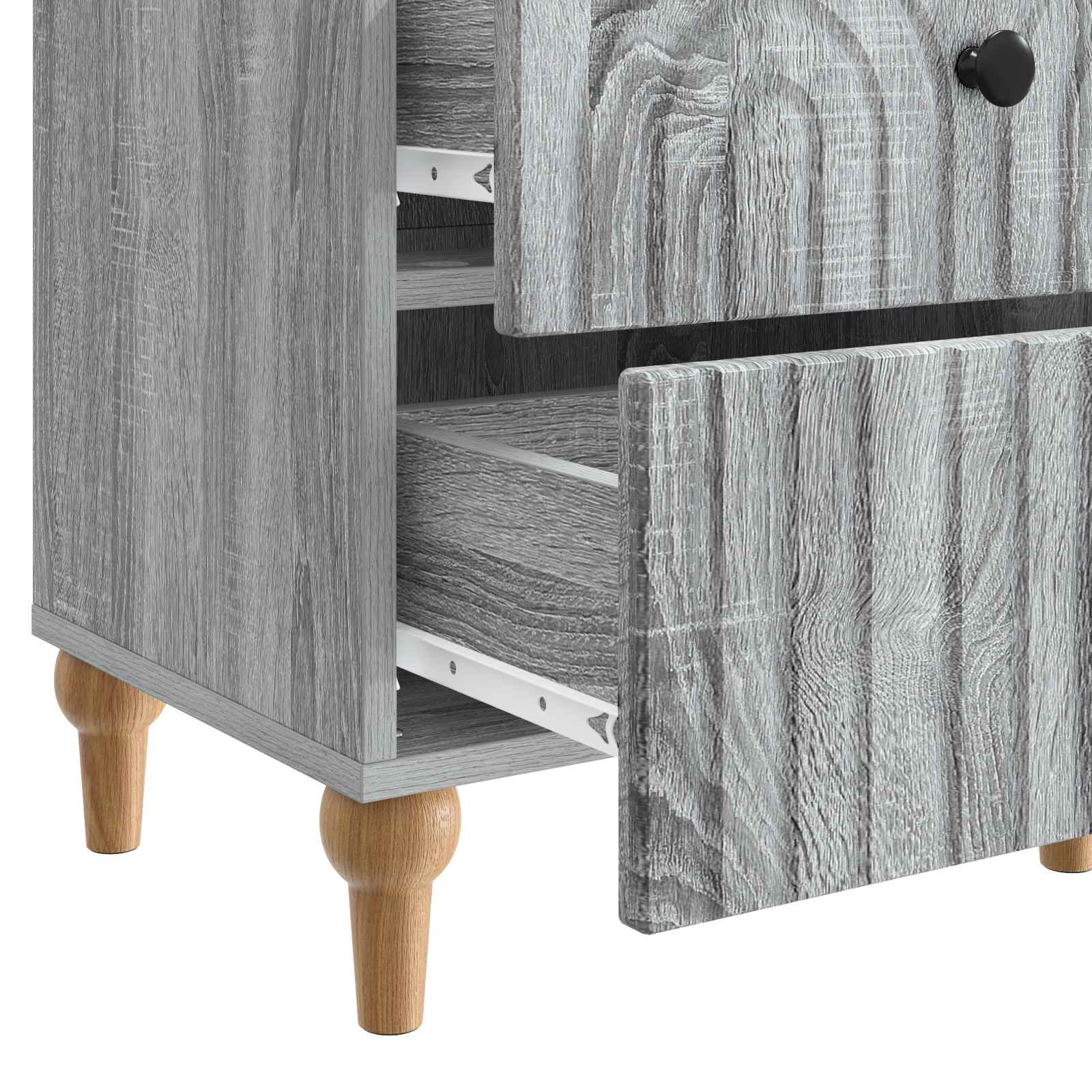 Cabinet de chevet avec tiroir Sonoma gris 43 x 34,5 x 48 cm - XIOS