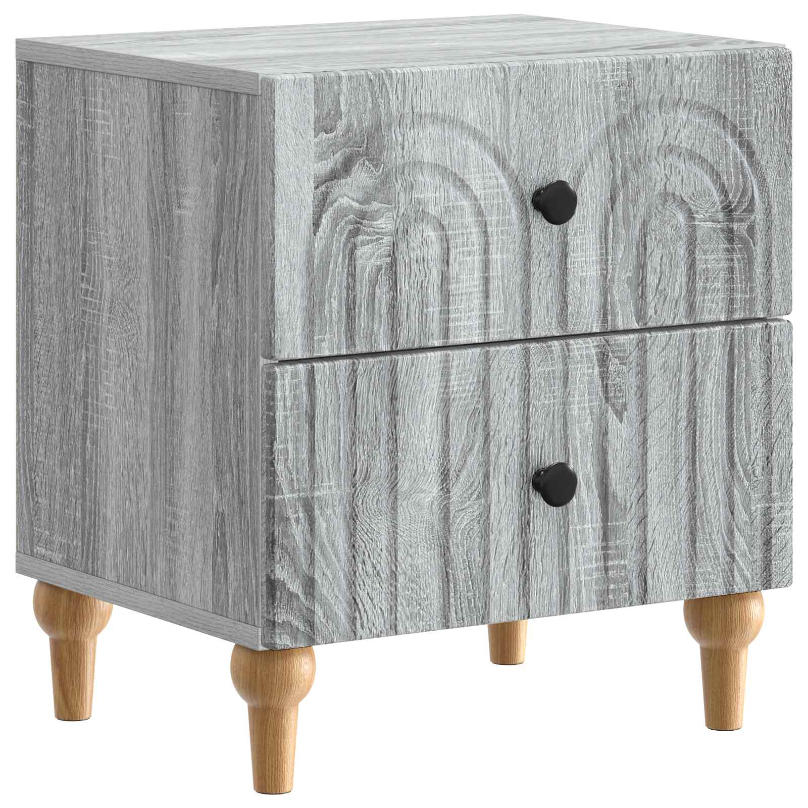 Cabinet de chevet avec tiroir Sonoma gris 43 x 34,5 x 48 cm - XIOS