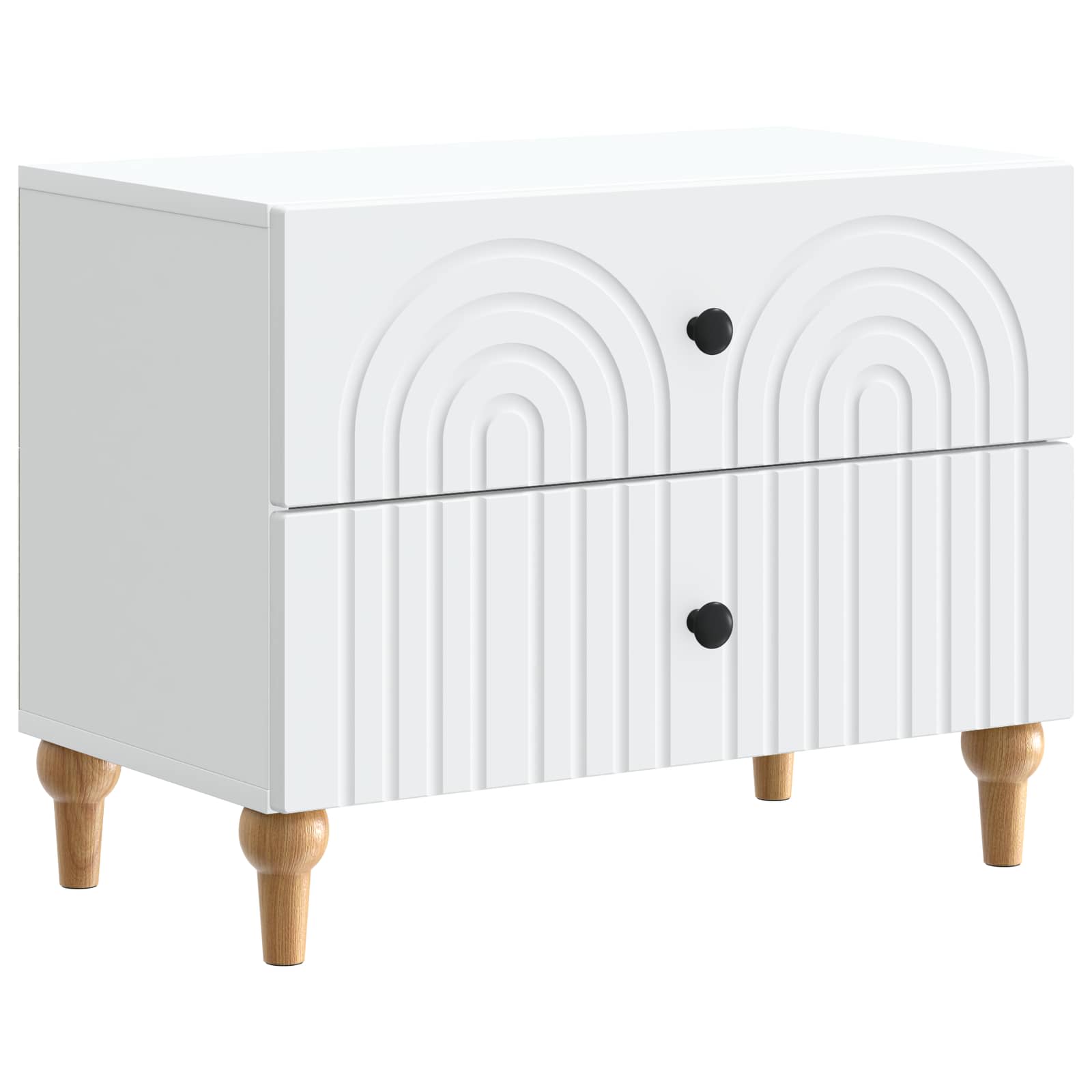 Cabinet de chevet Blanc 62 x 34,5 x 48 cm Bois d'ingénierie - XIOS