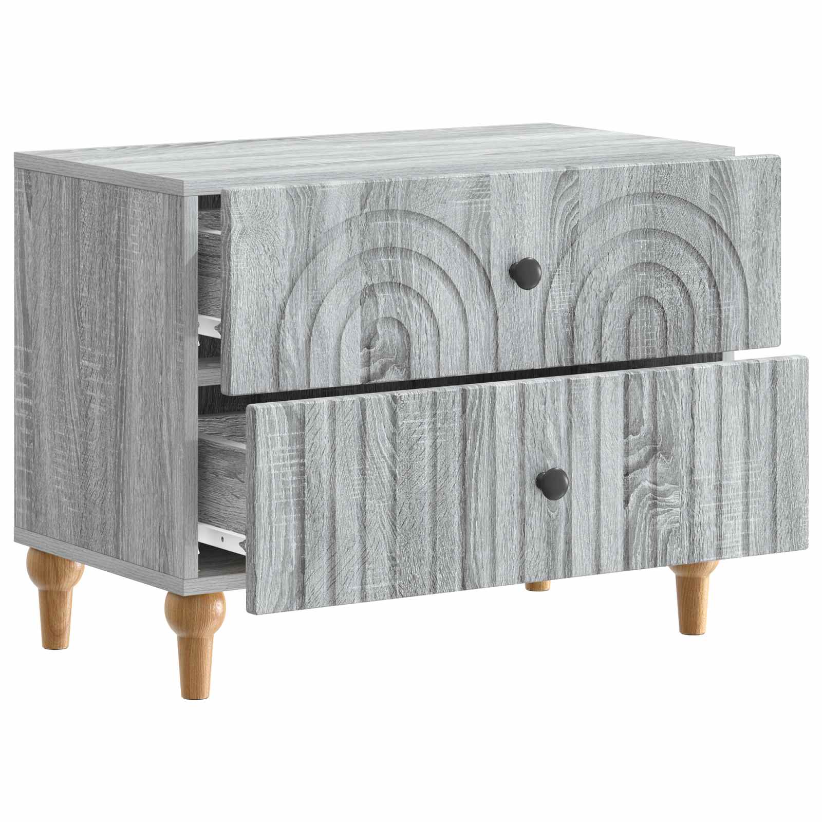 Cabinet de chevet avec tiroir Sonoma gris 62 x 34,5 x 48 cm - XIOS