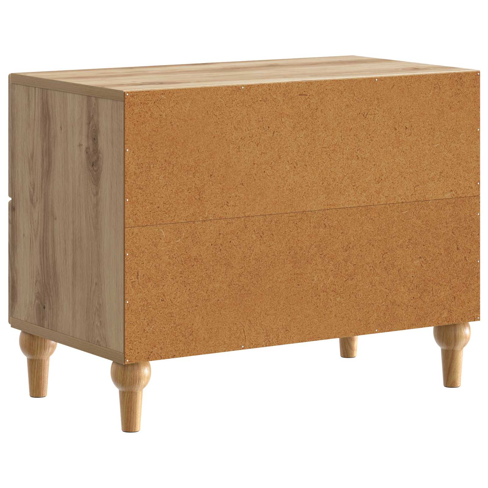 Cabinet de chevet avec tiroir Chêne artisanal 62 x 34,5 x 48 cm - XIOS