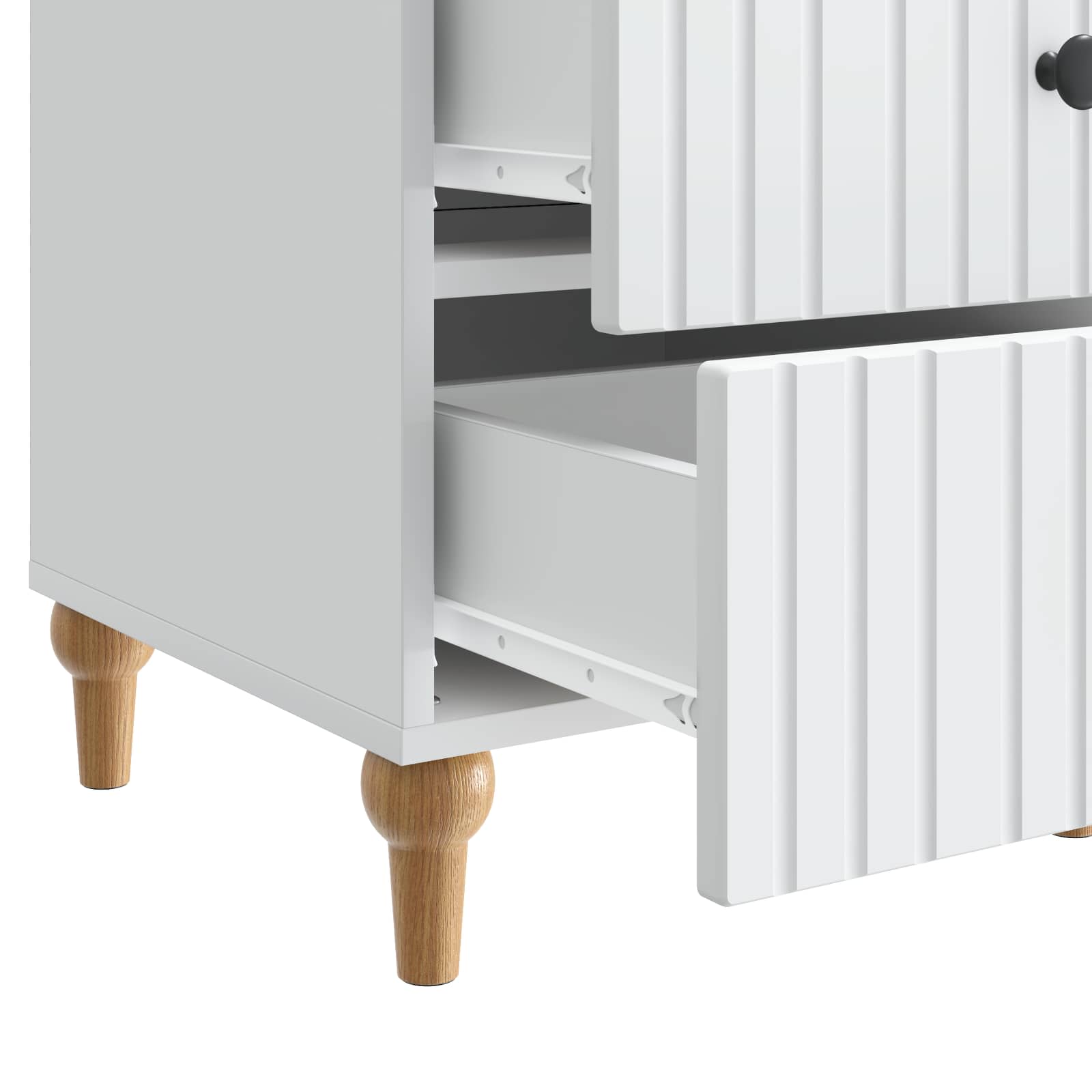 Cabinet de chevet Blanc 43 x 41 x 66,5 cm Bois d'ingénierie - XIOS