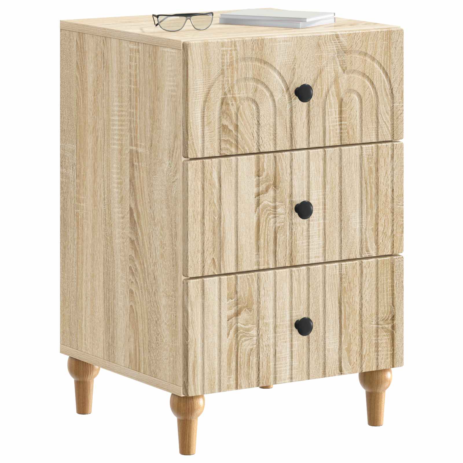 Cabinet de chevet avec tiroir Chêne Sonoma 43 x 41 x 66,5 cm - XIOS