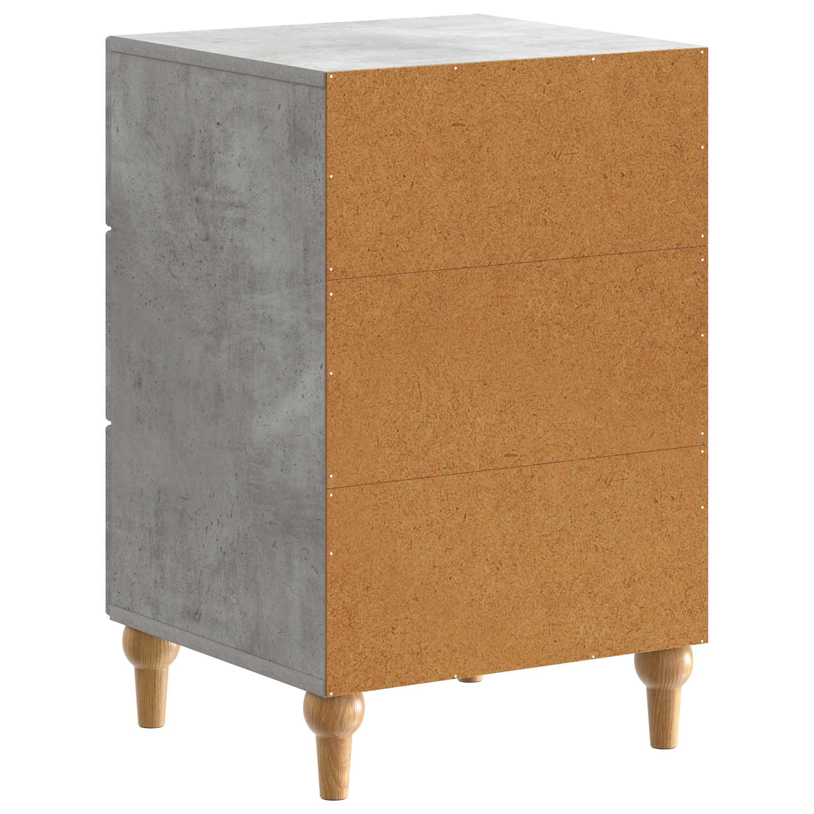 Cabinet de chevet avec tiroir Gris béton 43 x 41 x 66,5 cm - XIOS