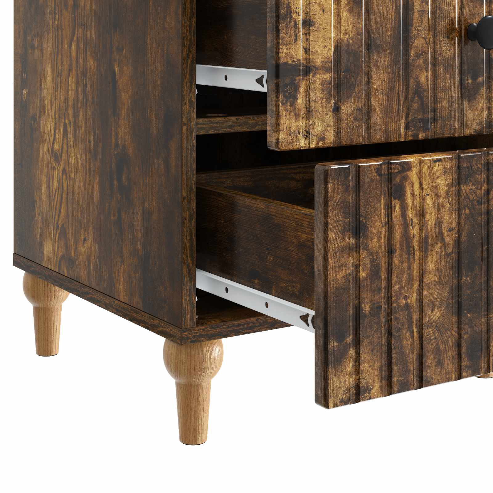 Cabinet de chevet avec tiroir Chêne fumé 43 x 41 x 66,5 cm - XIOS