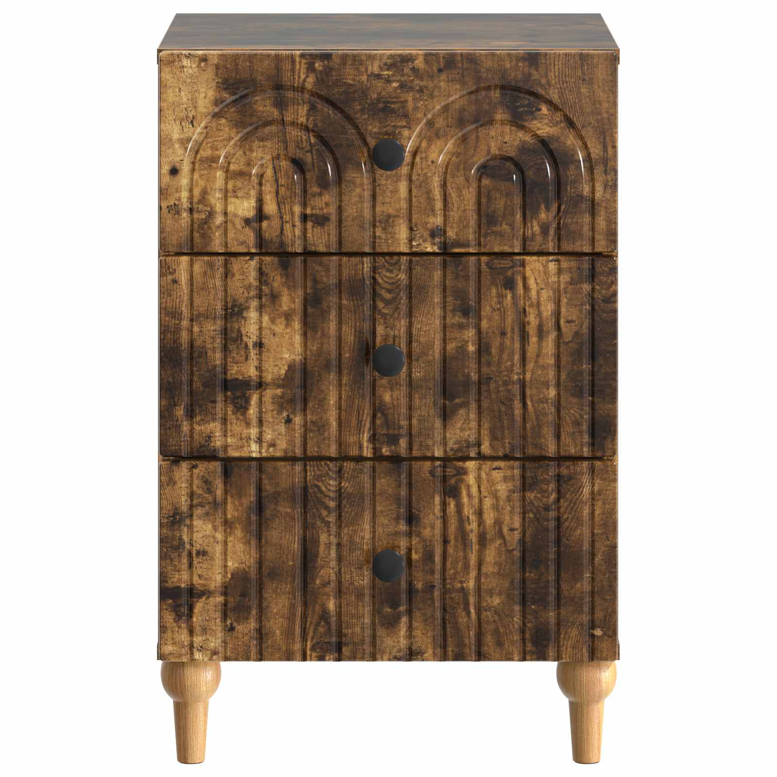 Cabinet de chevet avec tiroir Chêne fumé 43 x 41 x 66,5 cm - XIOS