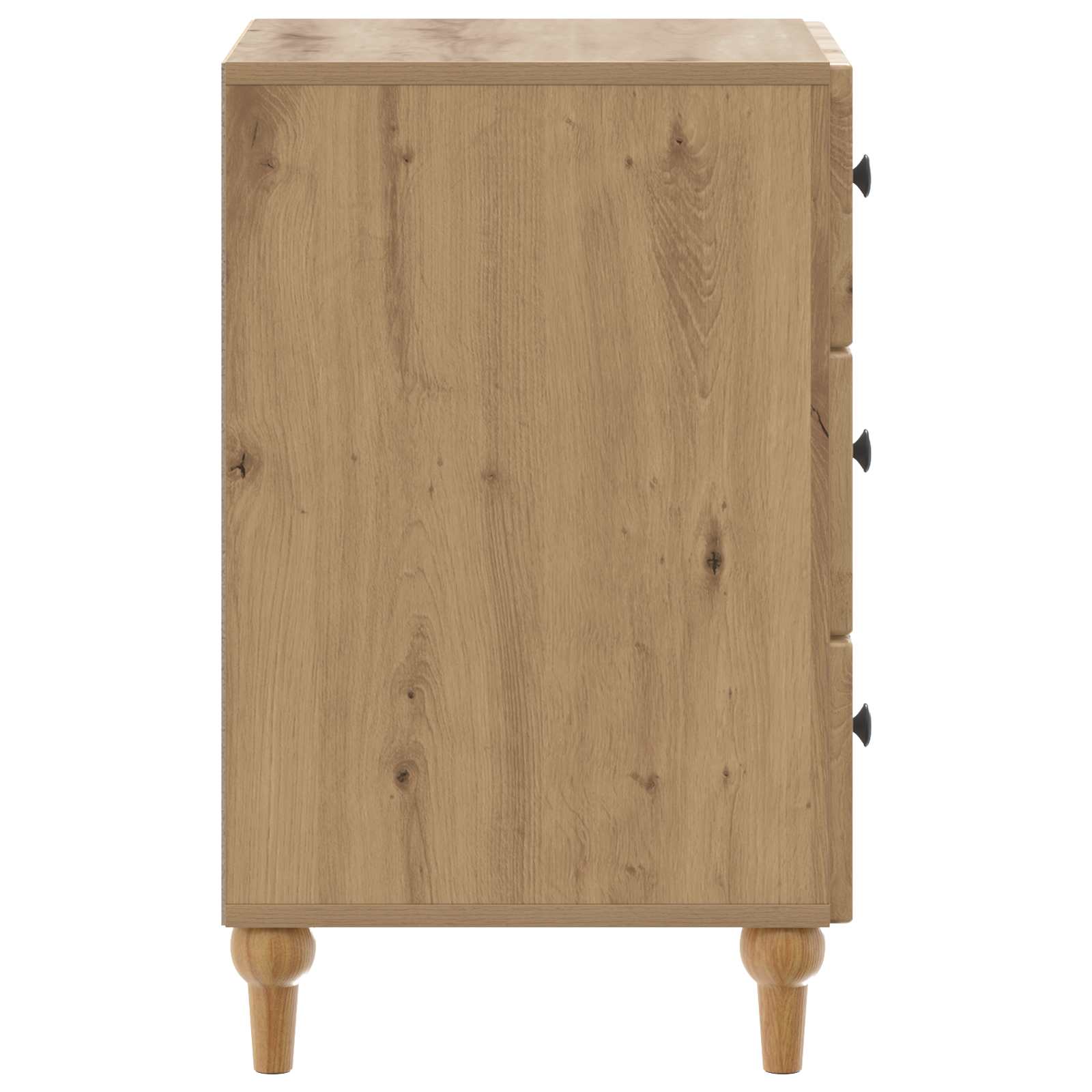 Cabinet de chevet avec tiroir Chêne artisanal 43 x 41 x 66,5 cm - XIOS