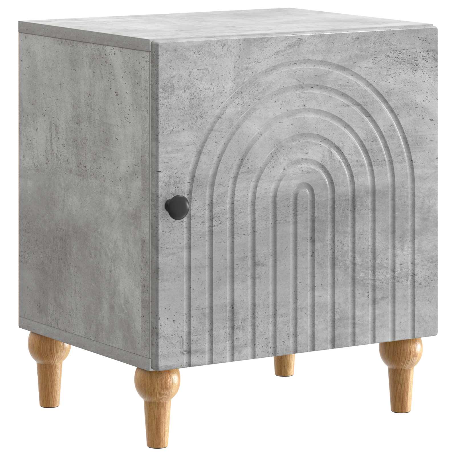 Cabinet de chevet 2 pcs Gris béton 43 x 34,5 x 50 cm - XIOS