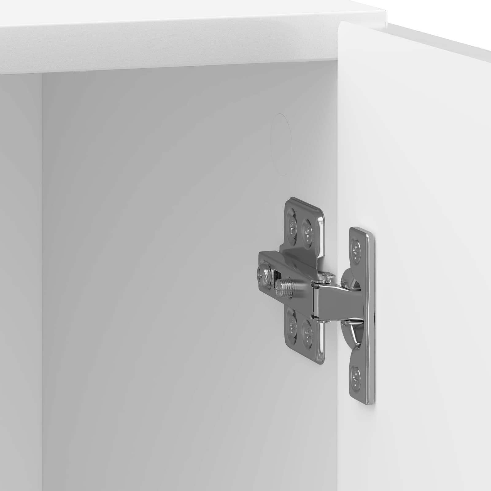 Cabinet de chevet Blanc brillant 43 x 34,5 x 50 cm - XIOS