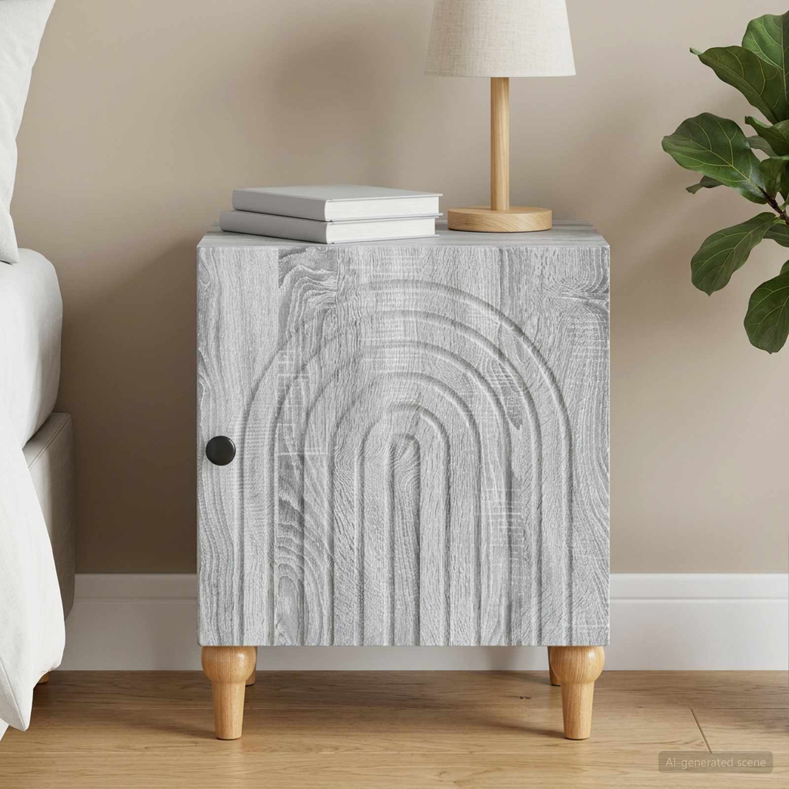 Cabinet de chevet Sonoma gris 43 x 34,5 x 50 cm - XIOS
