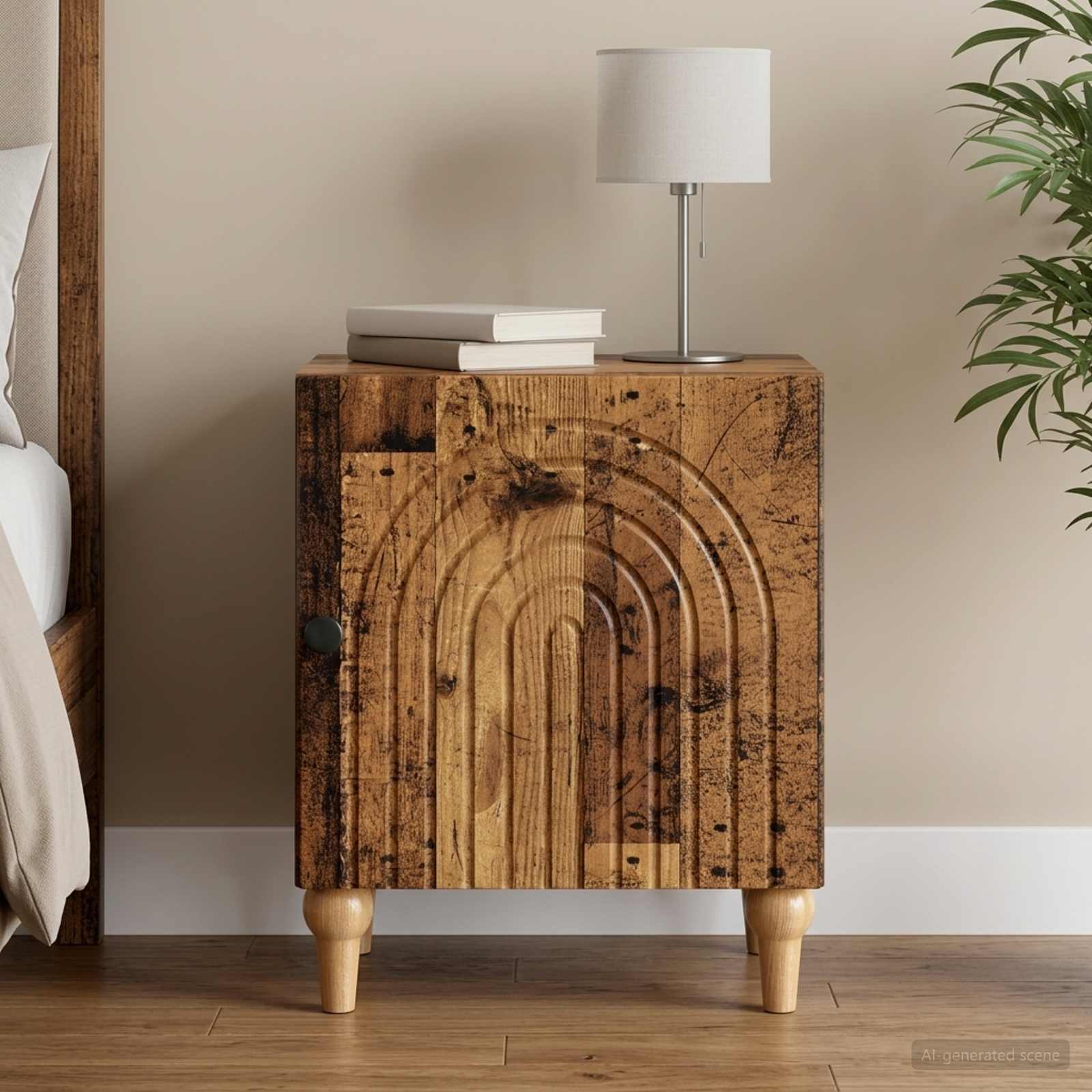 Cabinet de chevet Bois ancien 43 x 34,5 x 50 cm - XIOS