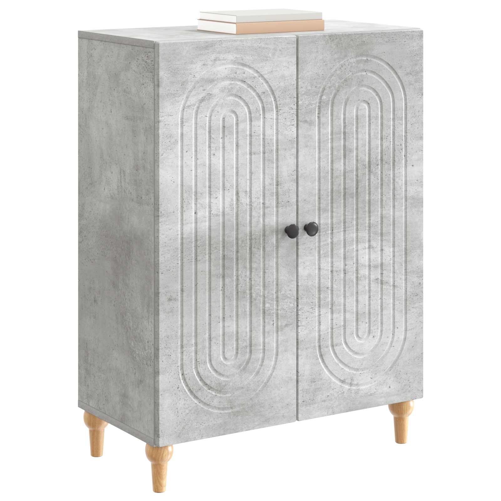 Buffet Gris béton 66 x 34,5 x 90 cm Bois d'ingénierie - XIOS