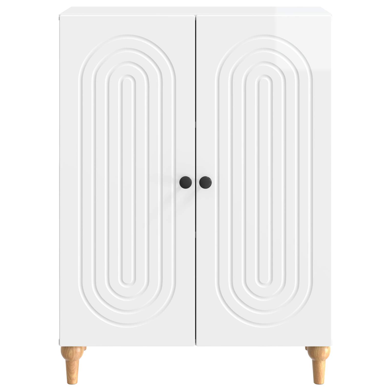 Buffet Blanc brillant 66 x 34,5 x 90 cm Bois d'ingénierie - XIOS