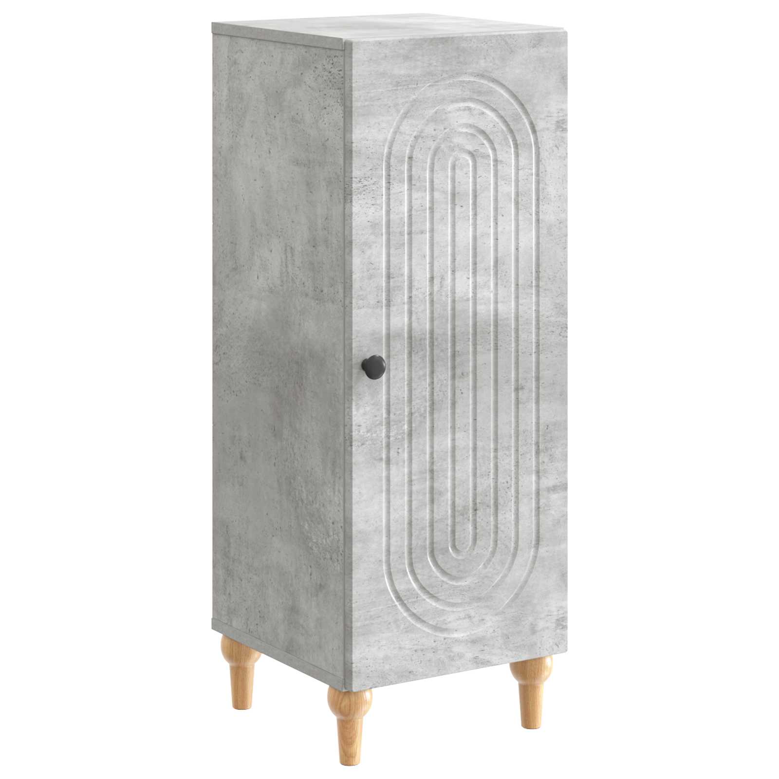 Buffet Gris béton 33 x 34,5 x 90 cm Bois d'ingénierie - XIOS