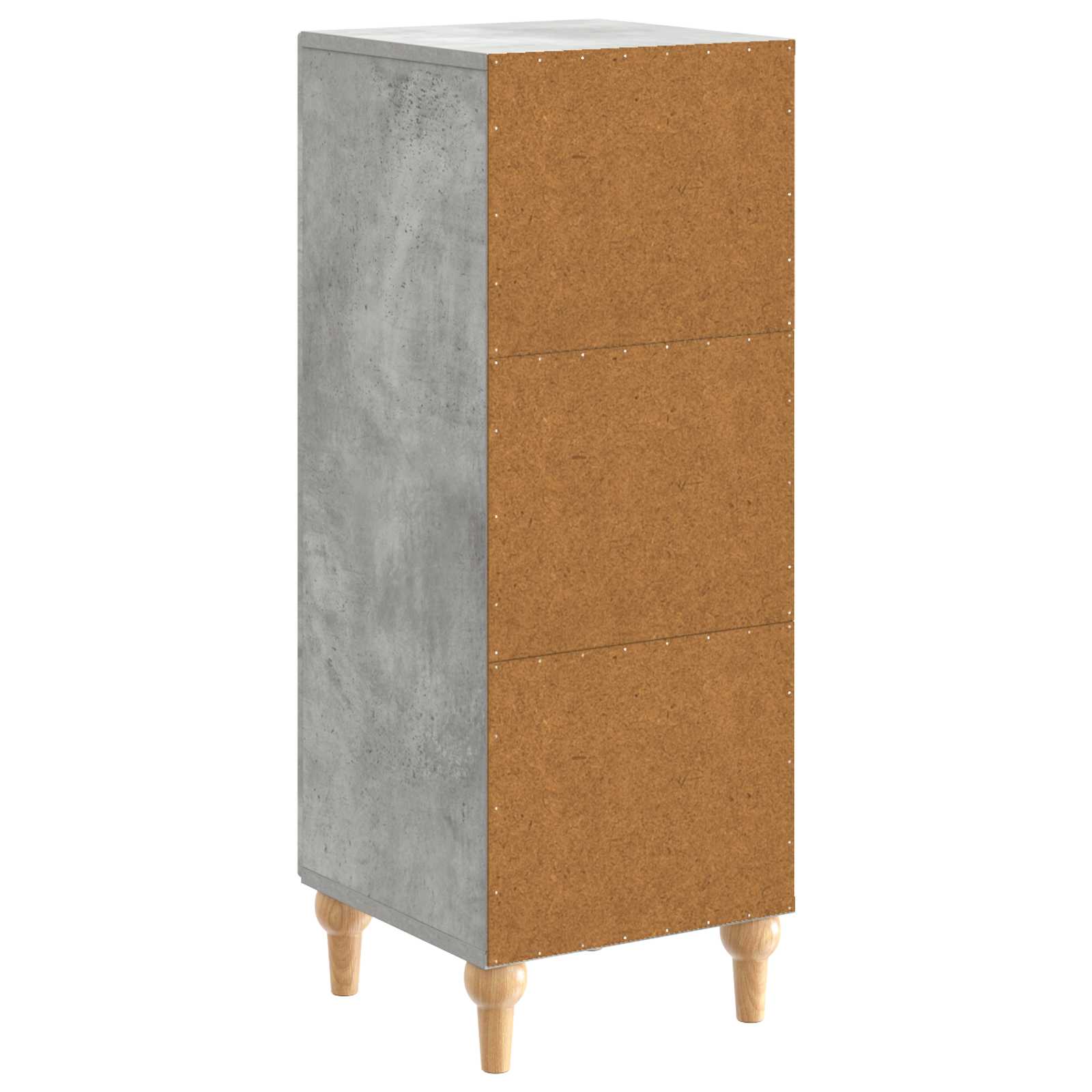 Buffet Gris béton 33 x 34,5 x 90 cm Bois d'ingénierie - XIOS