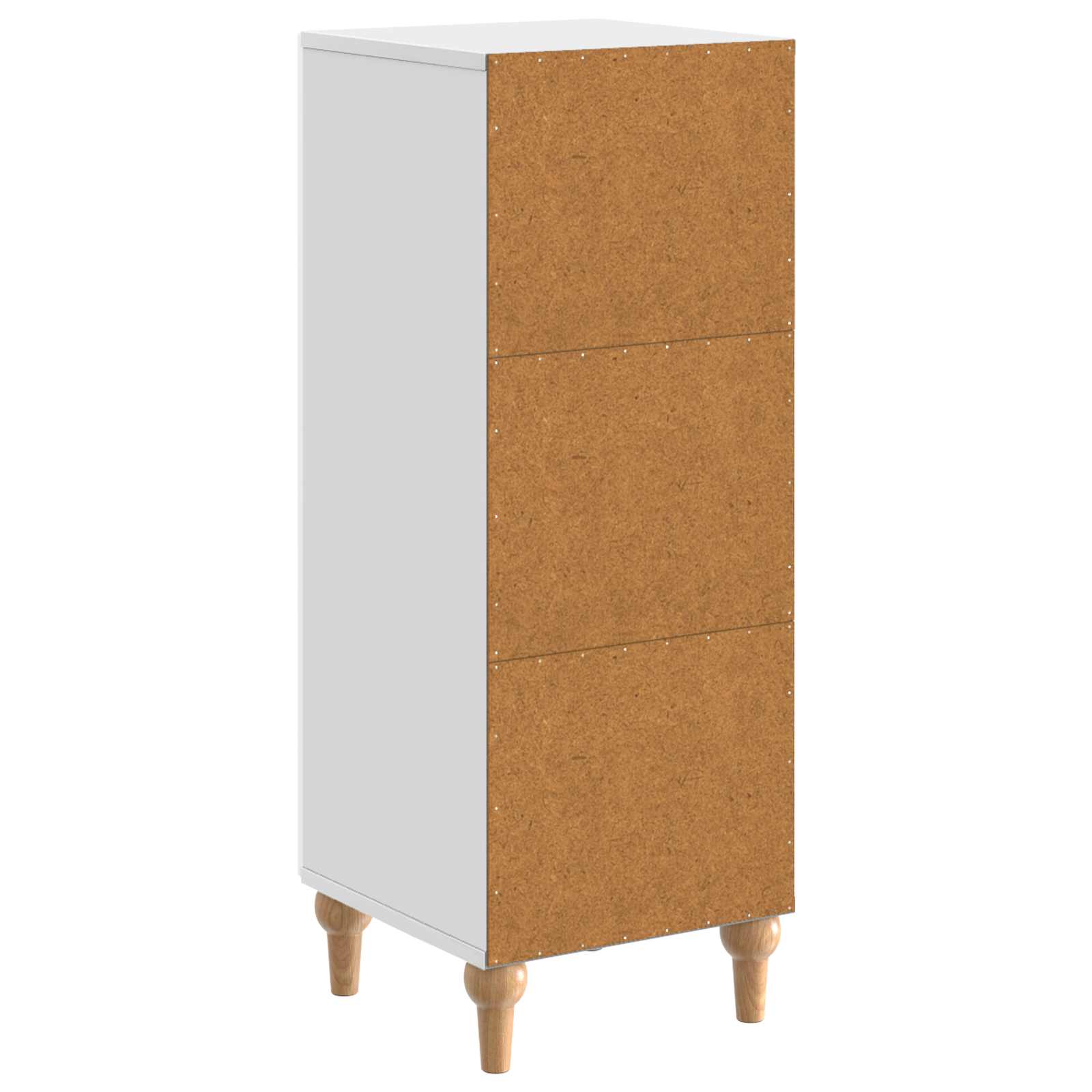 Buffet Blanc brillant 33 x 34,5 x 90 cm Bois d'ingénierie - XIOS