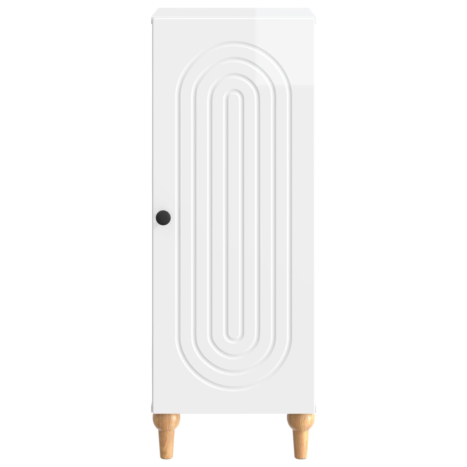 Buffet Blanc brillant 33 x 34,5 x 90 cm Bois d'ingénierie - XIOS