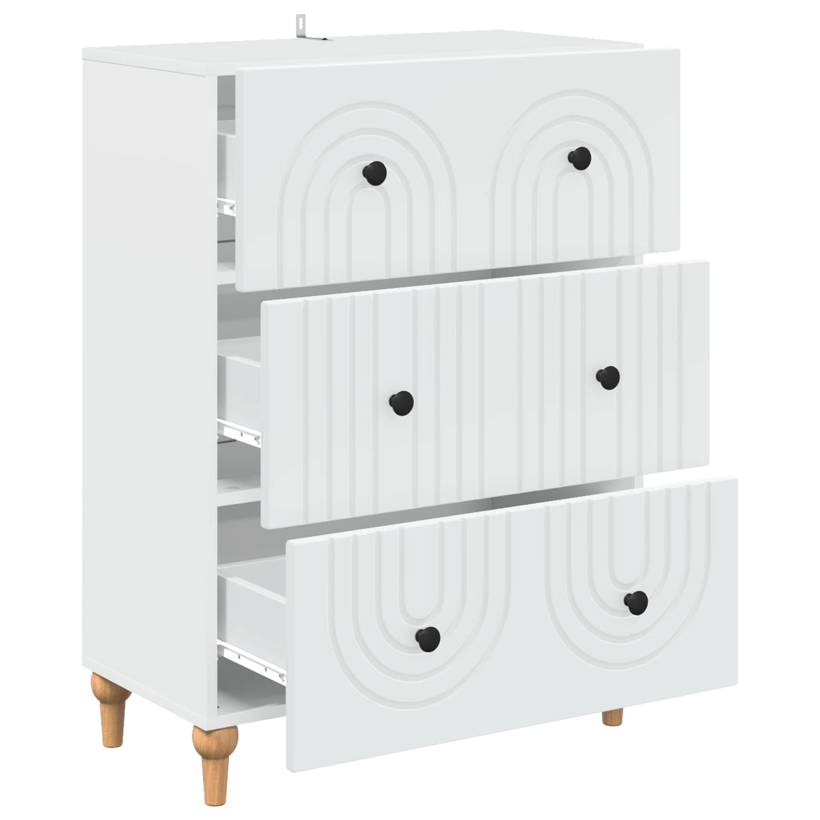 Armoire à tiroirs Blanc 66 x 34,5 x 90 cm Bois d'ingénierie - XIOS