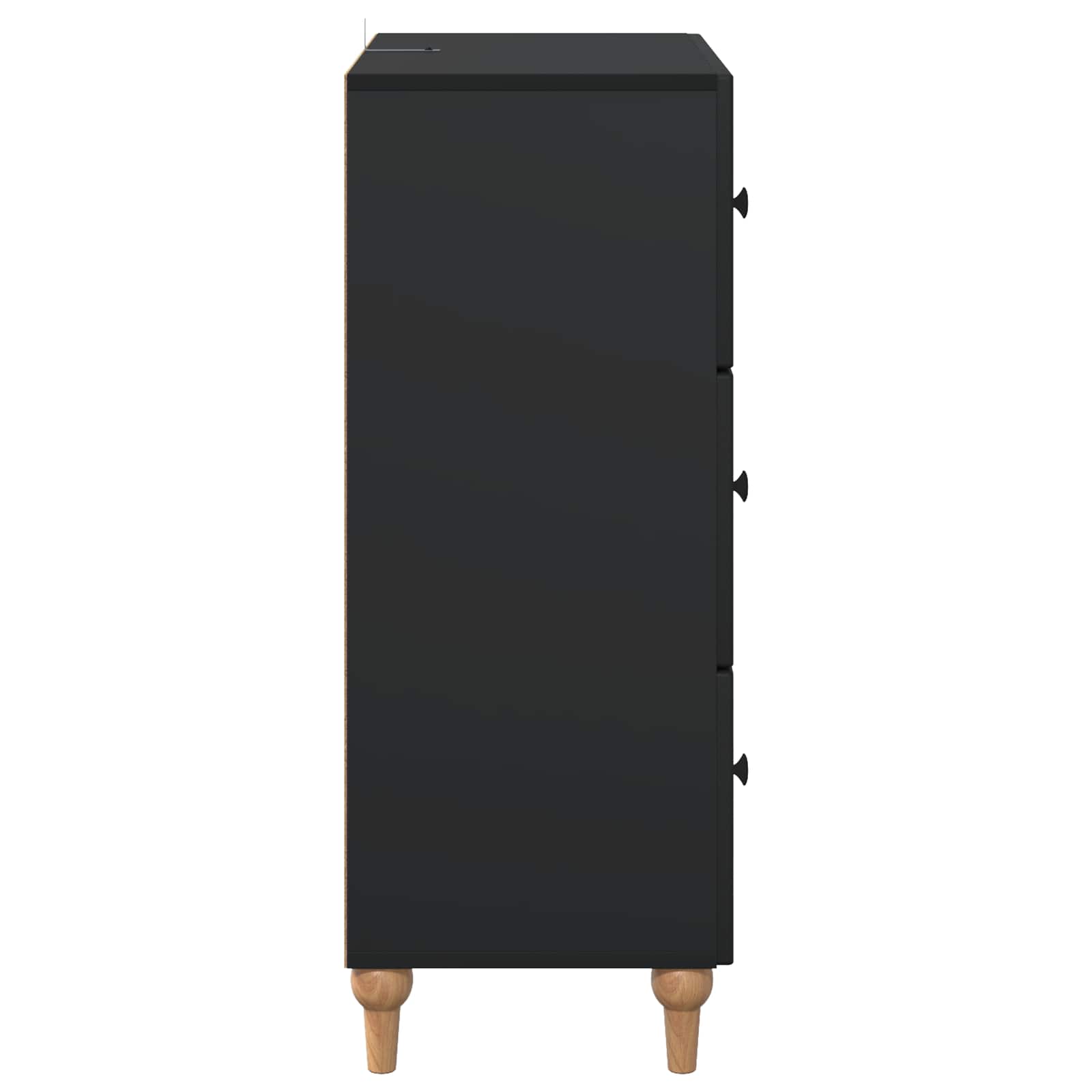 Armoire à tiroirs Noir 66 x 34,5 x 90 cm Bois d'ingénierie - XIOS