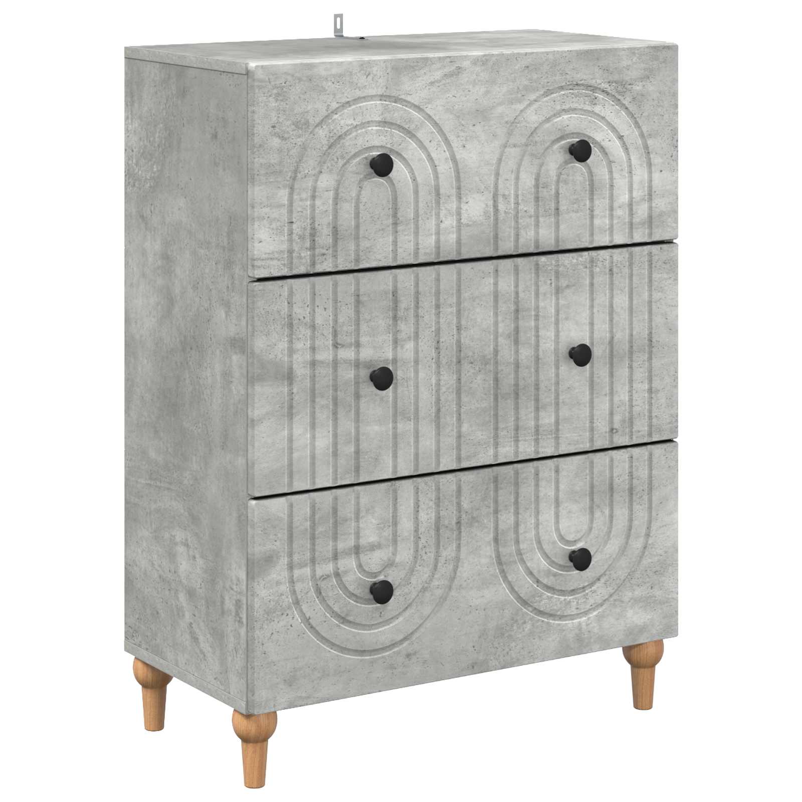Armoire à tiroirs Gris béton 66 x 34,5 x 90 cm - XIOS