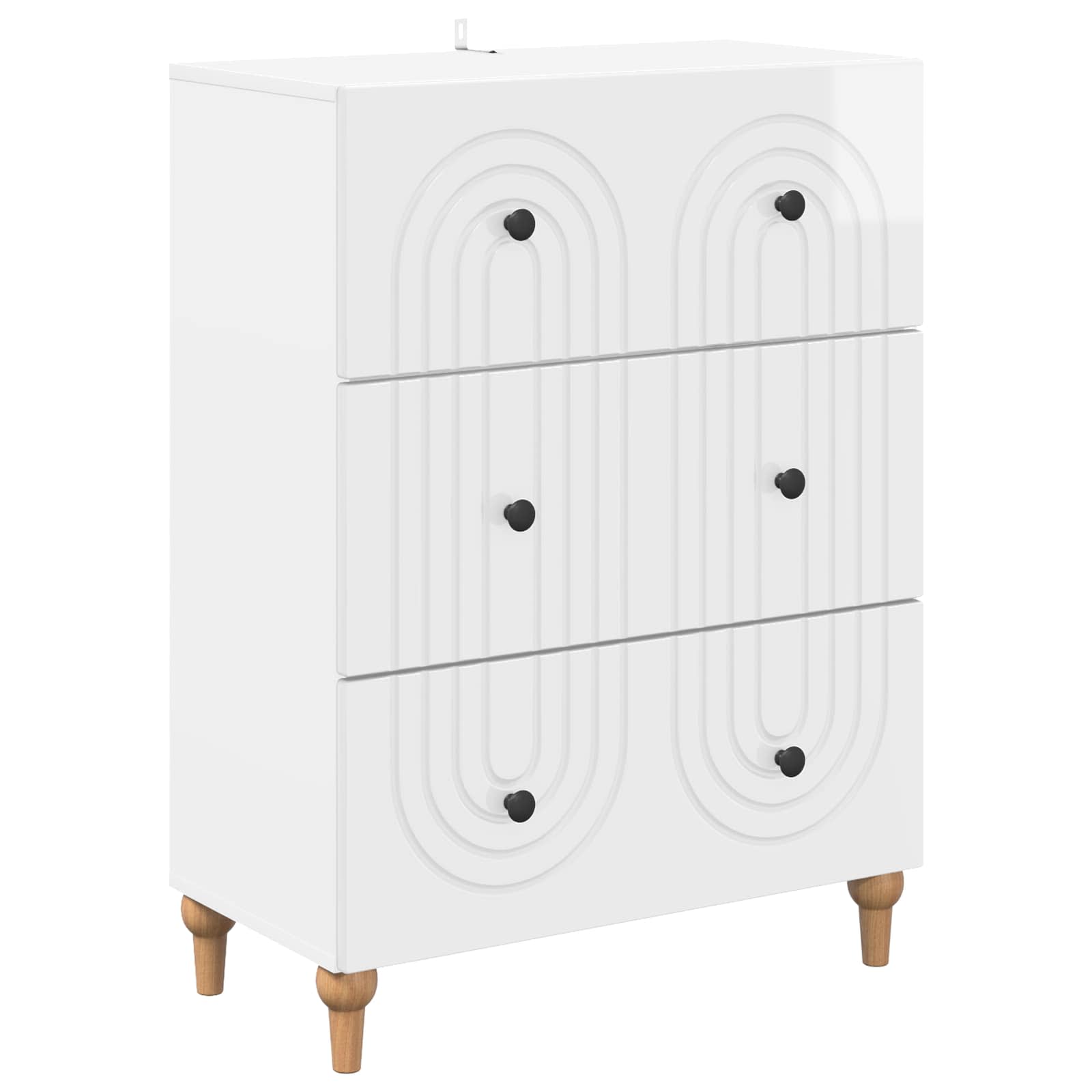 Armoire à tiroirs Blanc brillant 66 x 34,5 x 90 cm - XIOS