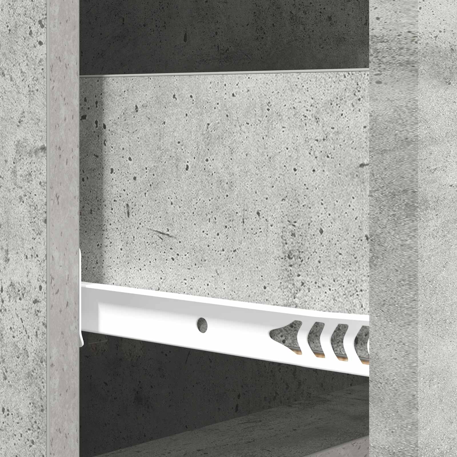 Armoire à tiroirs Gris béton 33 x 34,5 x 90 cm - XIOS