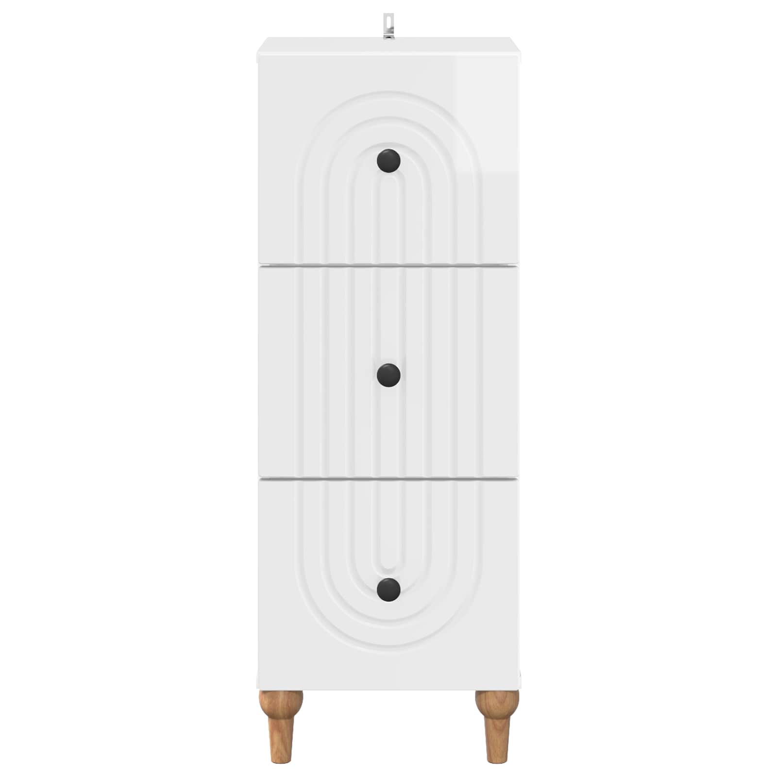 Armoire à tiroirs Blanc brillant 33 x 34,5 x 90 cm - XIOS