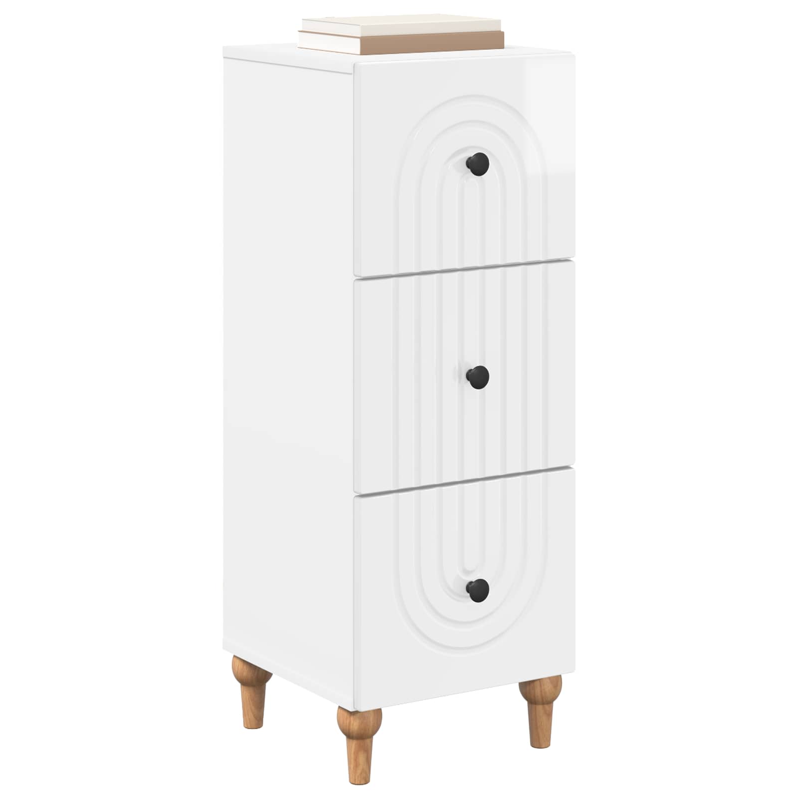 Armoire à tiroirs Blanc brillant 33 x 34,5 x 90 cm - XIOS