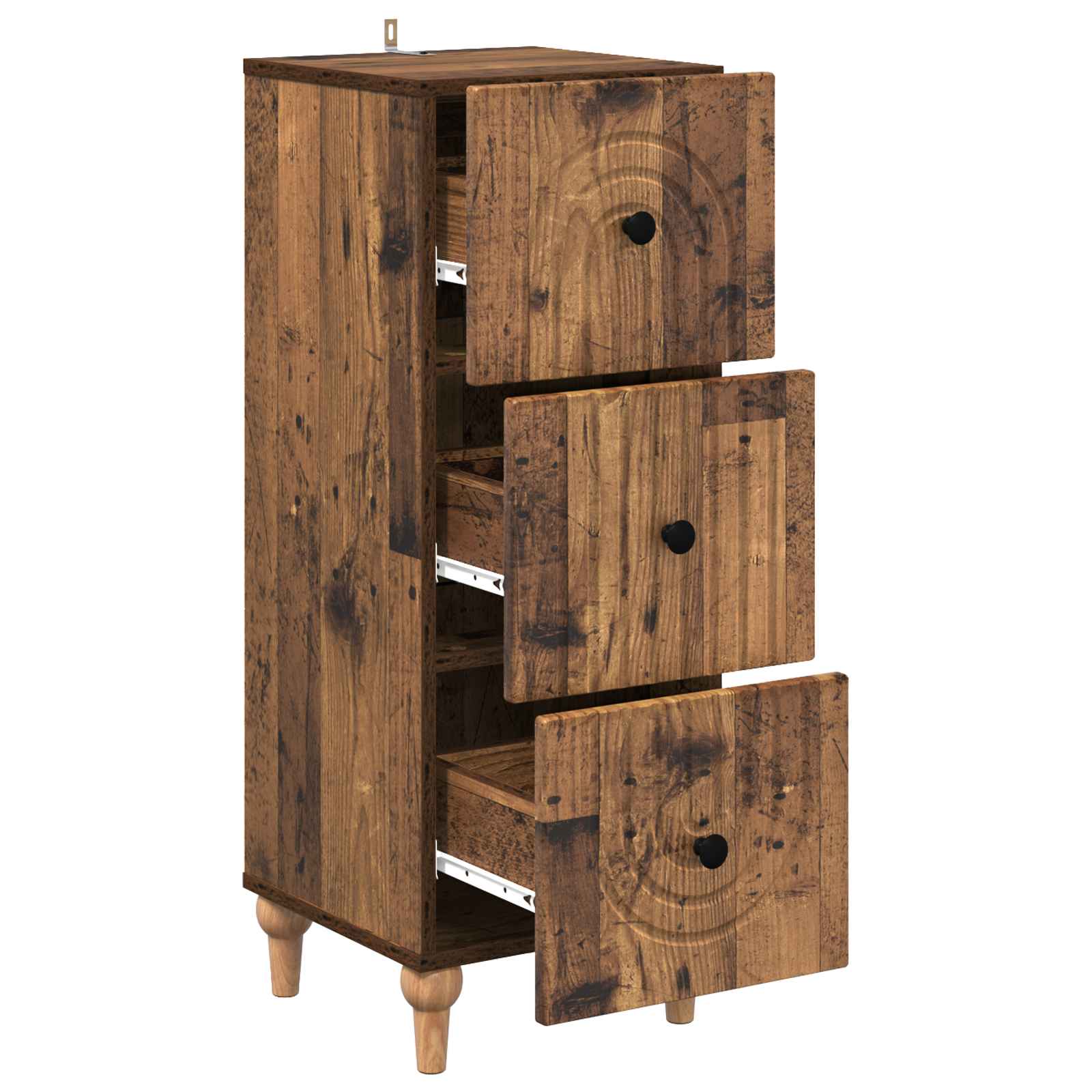 Armoire à tiroirs Bois ancien 33 x 34,5 x 90 cm - XIOS