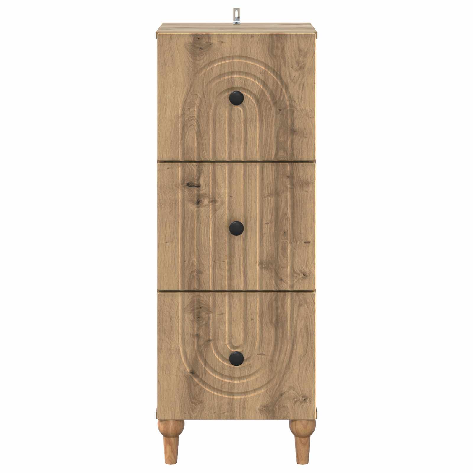 Armoire à tiroirs Chêne artisanal 33 x 34,5 x 90 cm - XIOS