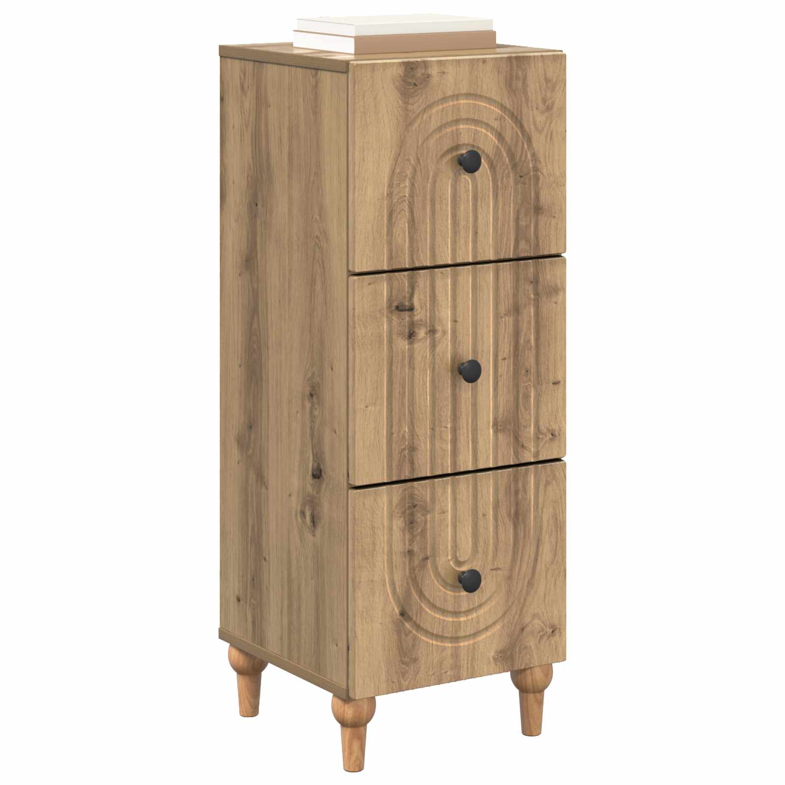 Armoire à tiroirs Chêne artisanal 33 x 34,5 x 90 cm - XIOS