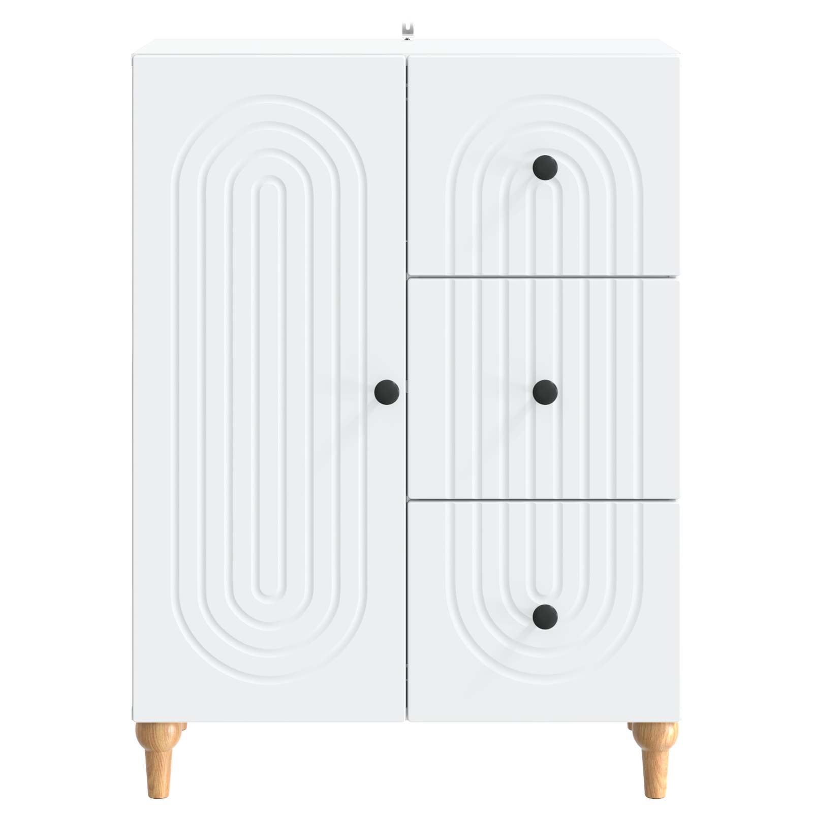 Buffet avec tiroir Blanc 66 x 34,5 x 90 cm Bois d'ingénierie - XIOS