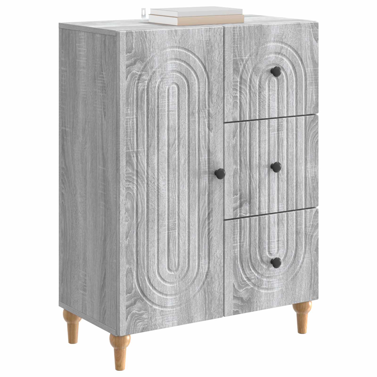 Buffet Sonoma gris 66 x 34,5 x 90 cm Bois d'ingénierie - XIOS