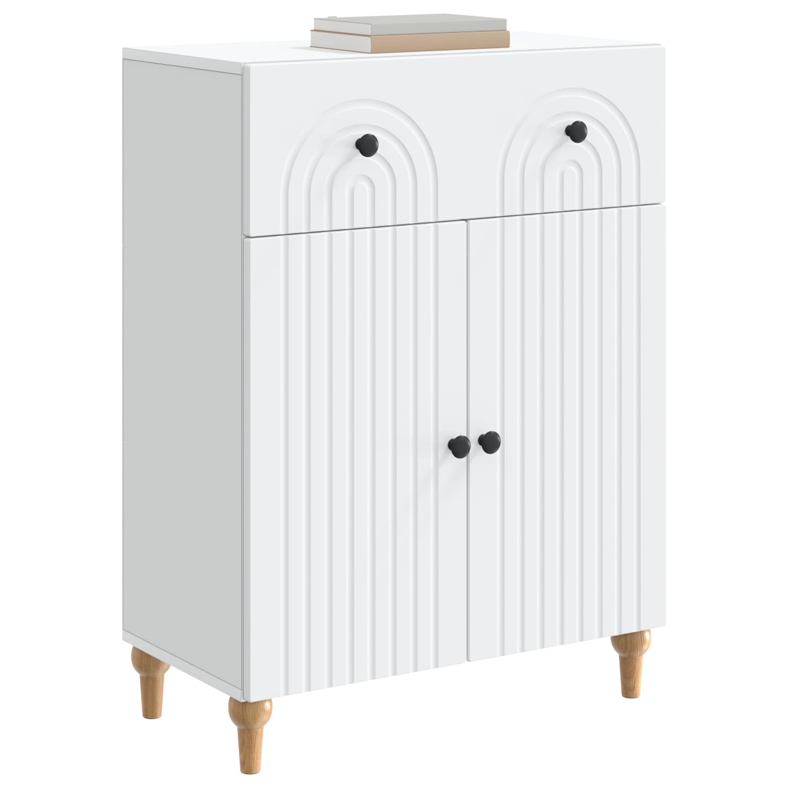 Buffet avec tiroir Blanc 66 x 34,5 x 90 cm Bois d'ingénierie - XIOS