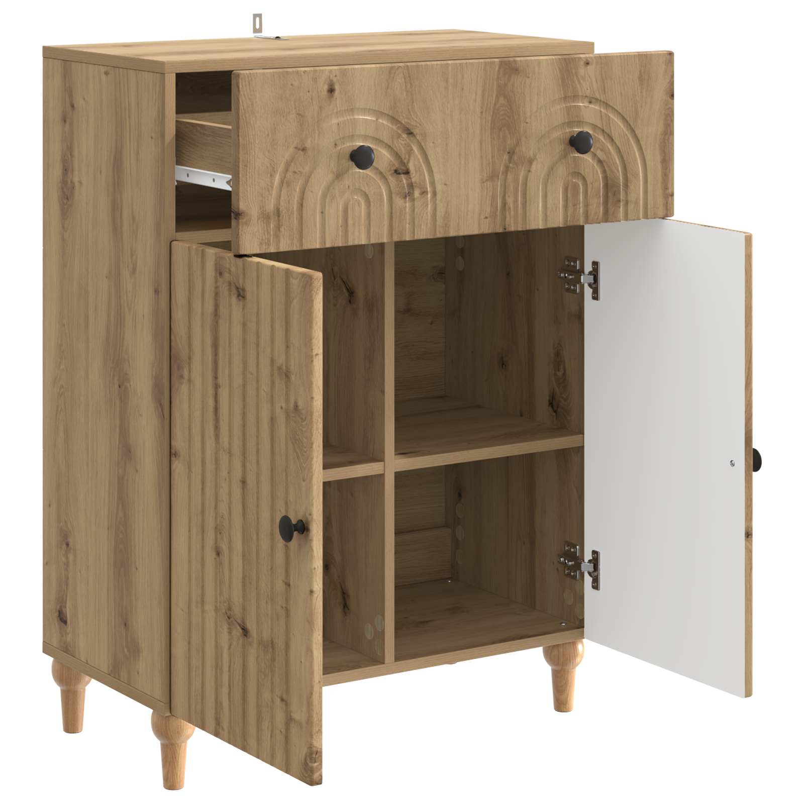 Buffet Chêne artisanal 66 x 34,5 x 90 cm Bois d'ingénierie - XIOS
