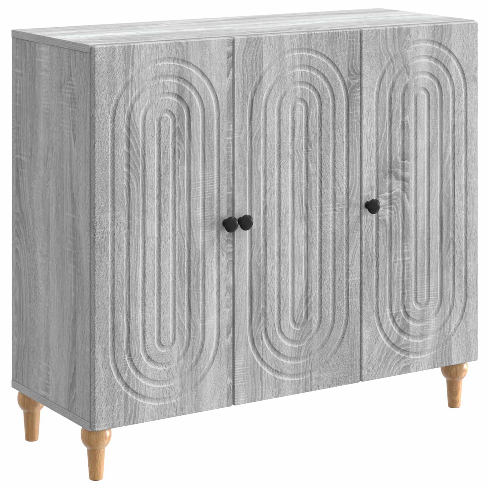 Buffet Sonoma gris 89 x 34,5 x 80 cm Bois d'ingénierie - XIOS