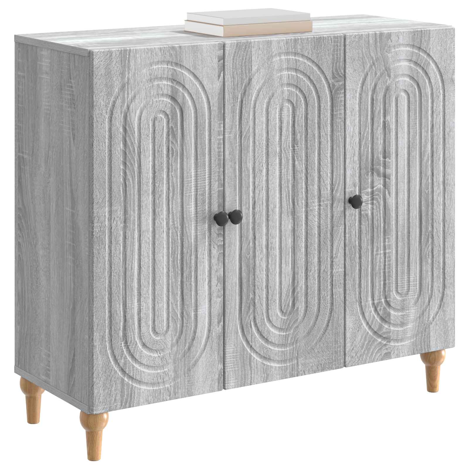 Buffet Sonoma gris 89 x 34,5 x 80 cm Bois d'ingénierie - XIOS