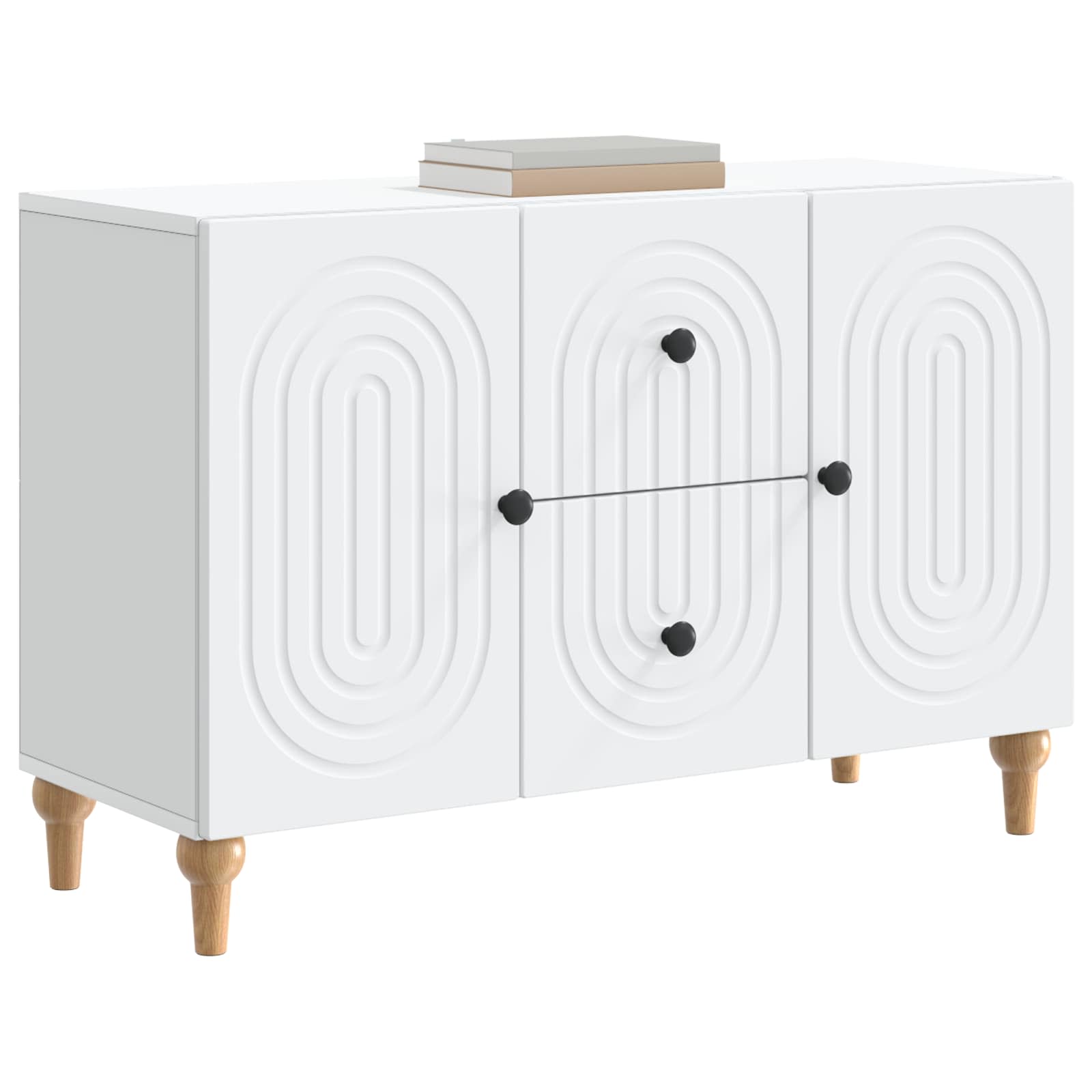 Meuble TV avec tiroir Blanc 89 x 34,5 x 60 cm Bois d'ingénierie - XIOS