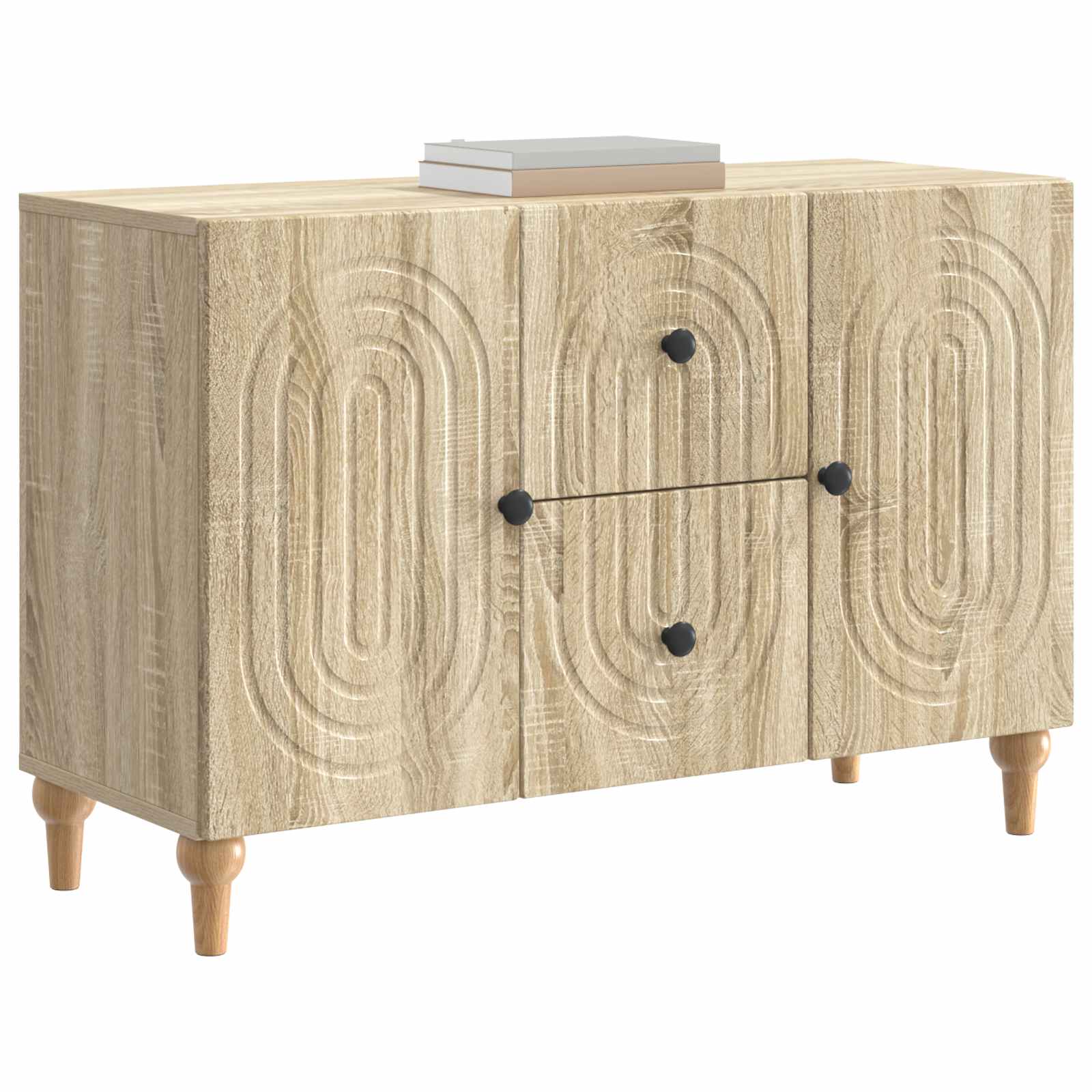 Meuble TV Chêne Sonoma 89 x 34,5 x 60 cm Bois d'ingénierie - XIOS