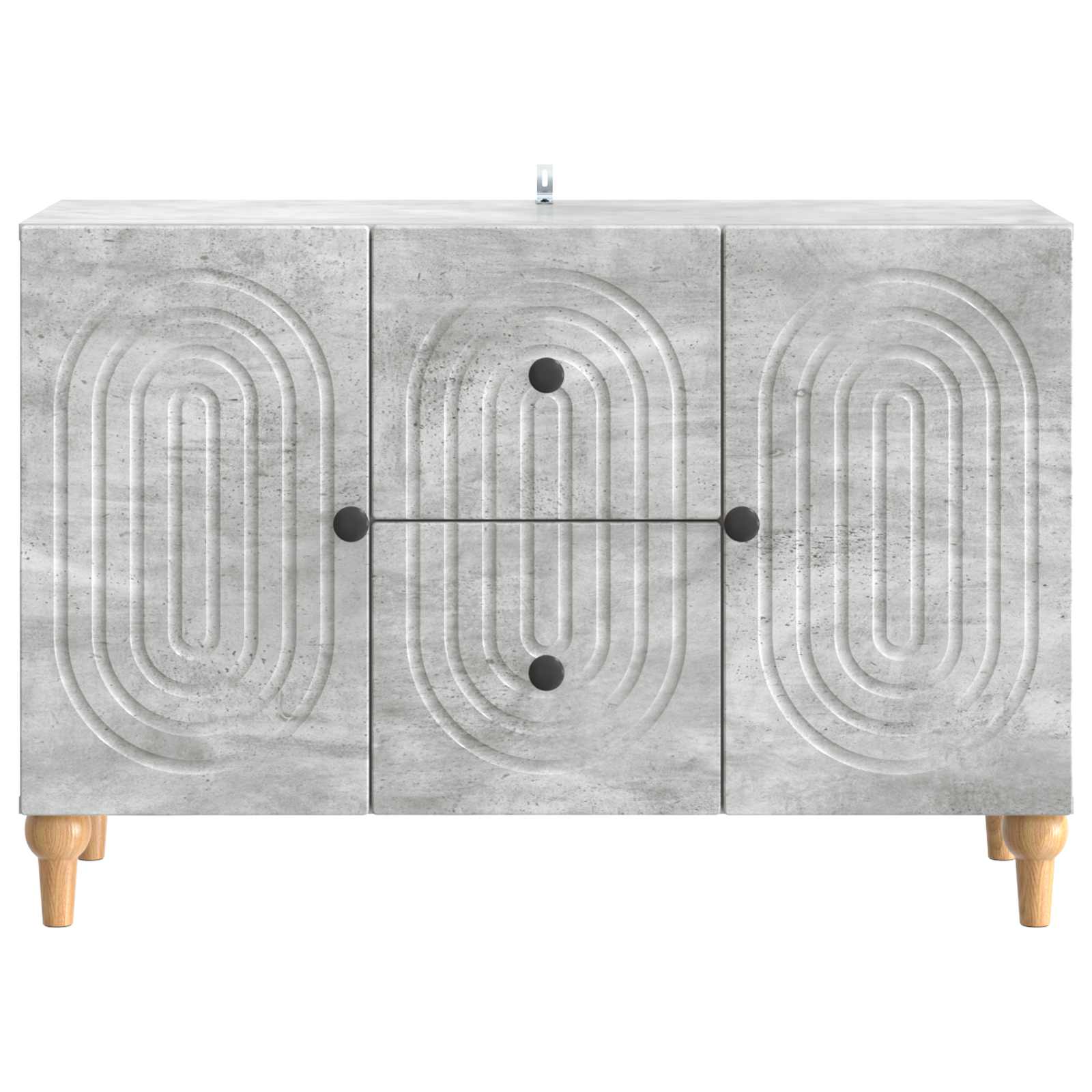 Meuble TV Gris béton 89 x 34,5 x 60 cm Bois d'ingénierie - XIOS