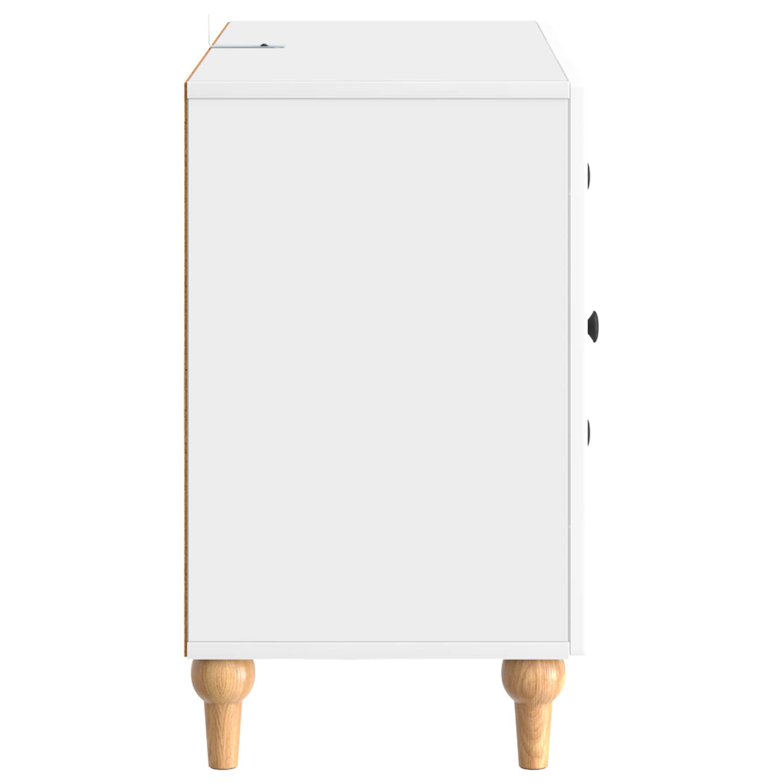 Meuble TV Blanc brillant 89 x 34,5 x 60 cm Bois d'ingénierie - XIOS