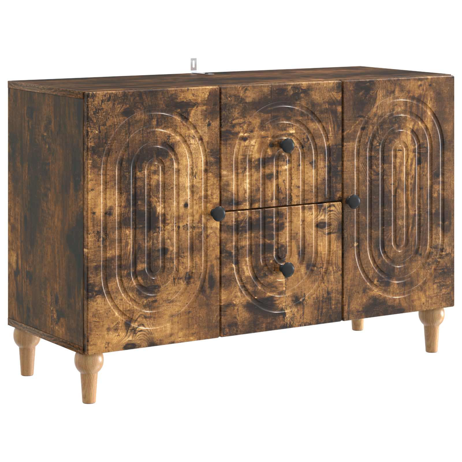 Meuble TV Chêne fumé 89 x 34,5 x 60 cm Bois d'ingénierie - XIOS