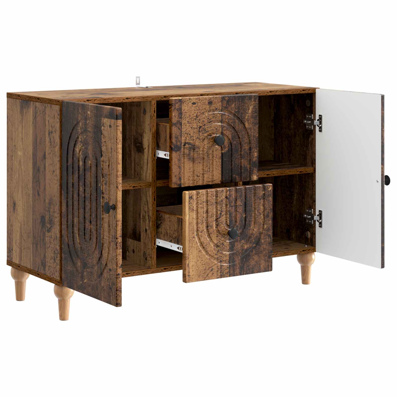 Meuble TV Bois ancien 89 x 34,5 x 60 cm Bois d'ingénierie - XIOS