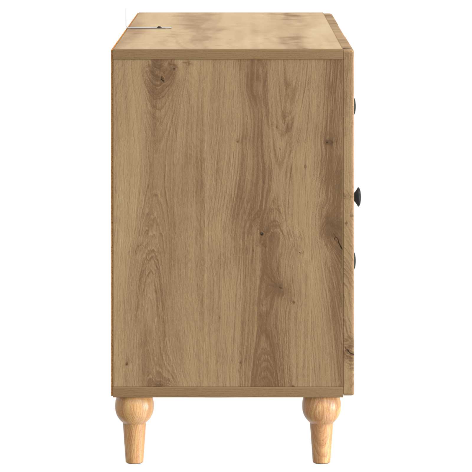 Meuble TV Chêne artisanal 89 x 34,5 x 60 cm Bois d'ingénierie - XIOS